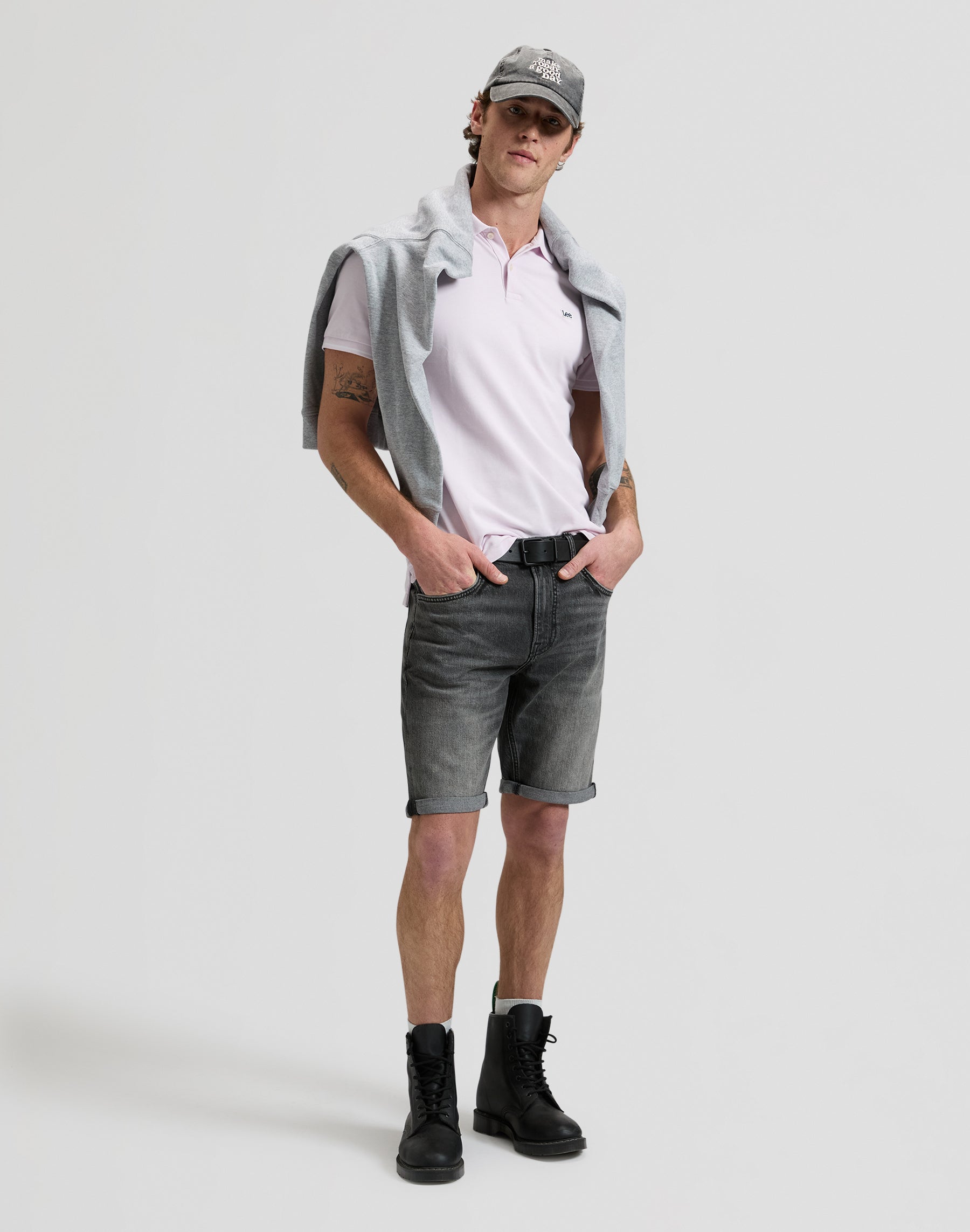 Pique Polo in Light Icy Pink T-Shirts Lee