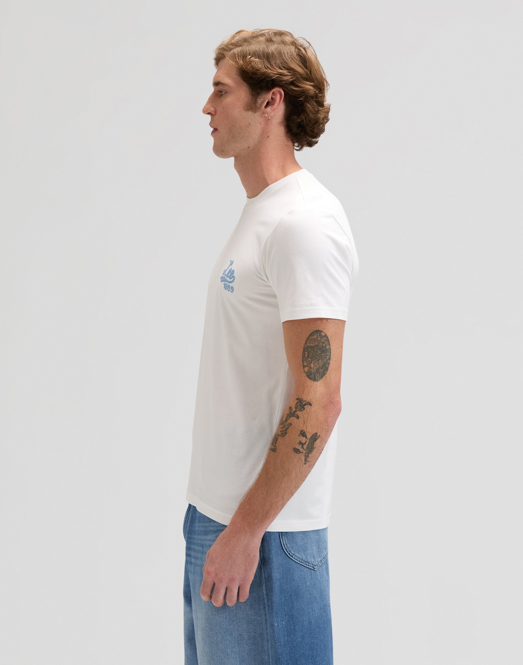 Lee Stitch Tee in Bright White T-Shirts Lee