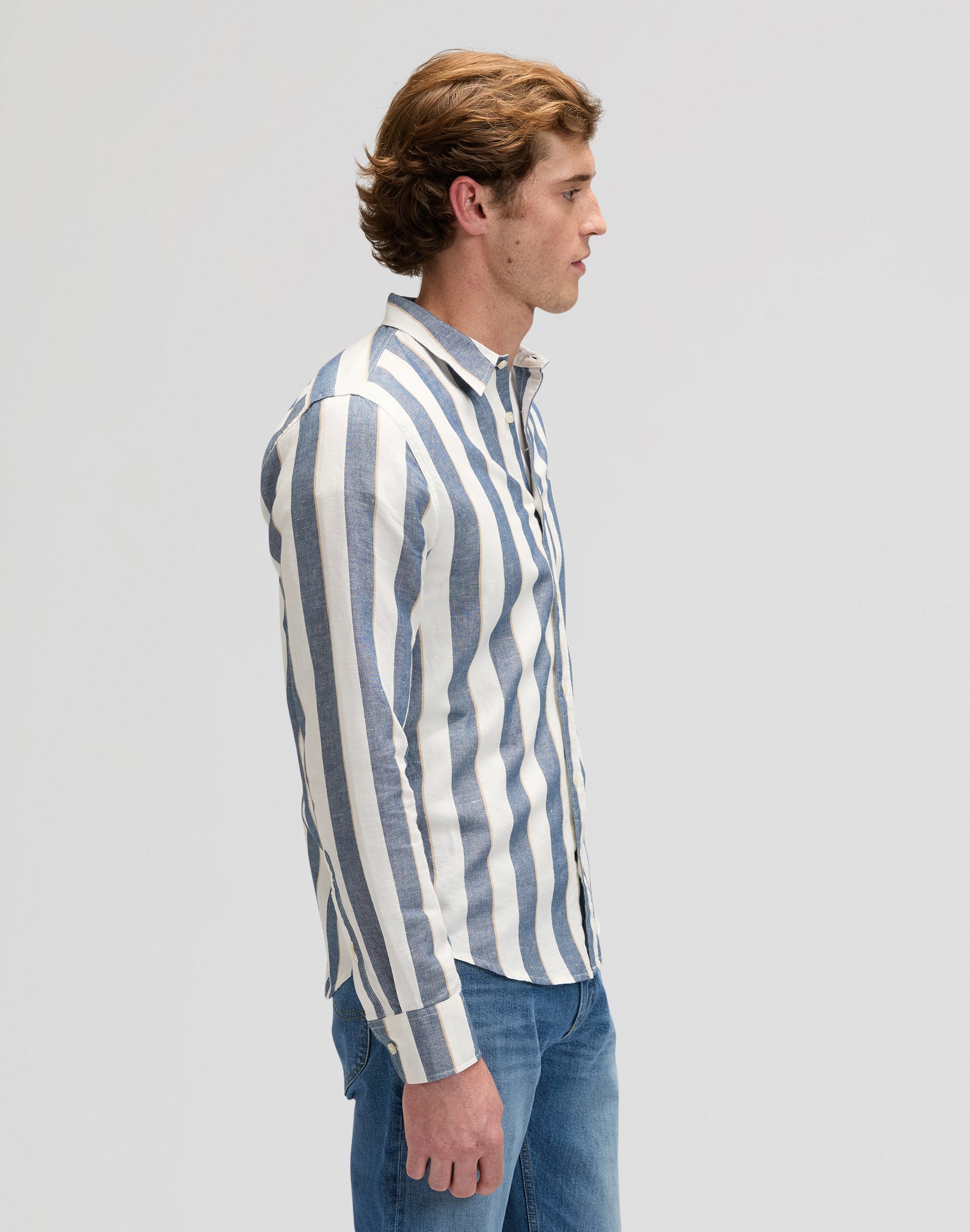 Lee Shirt in Academy Blue Stripe