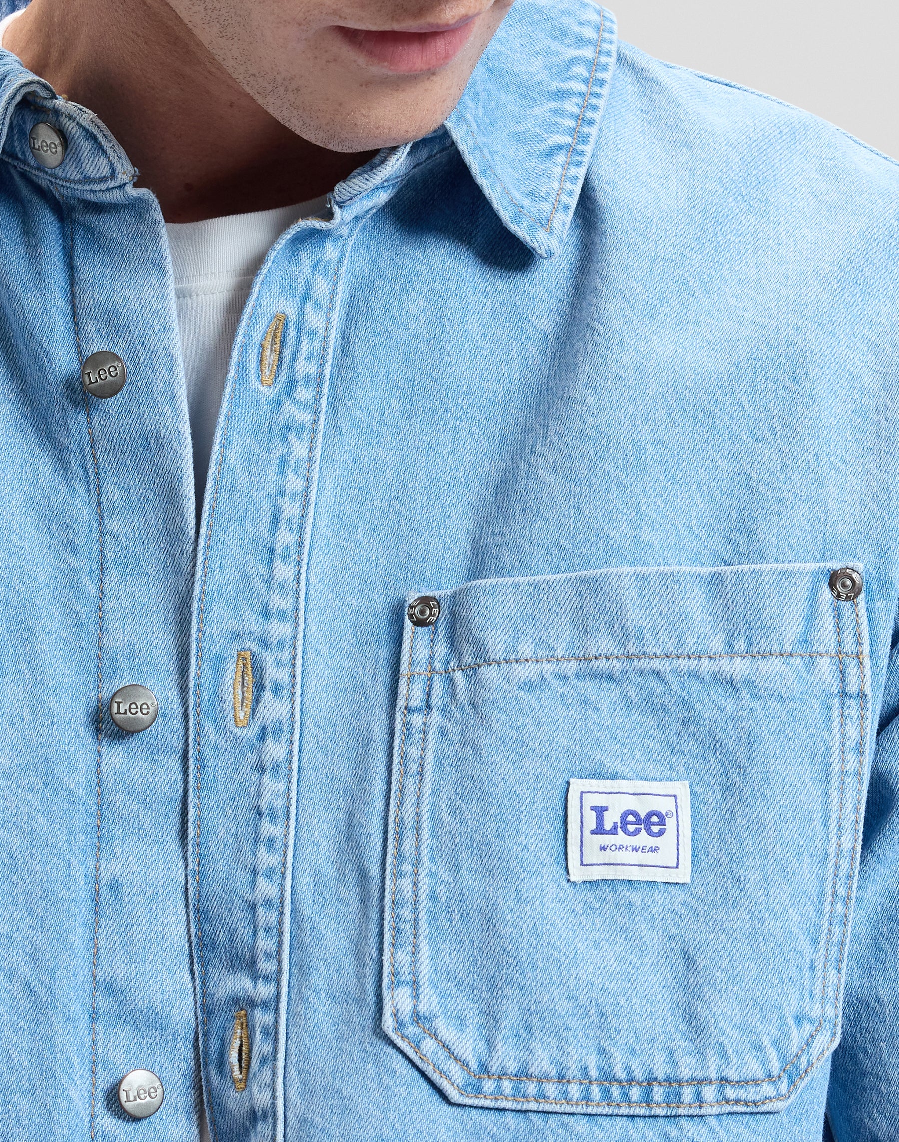 Ss Workwear Shirt in Just Me Hemden Lee