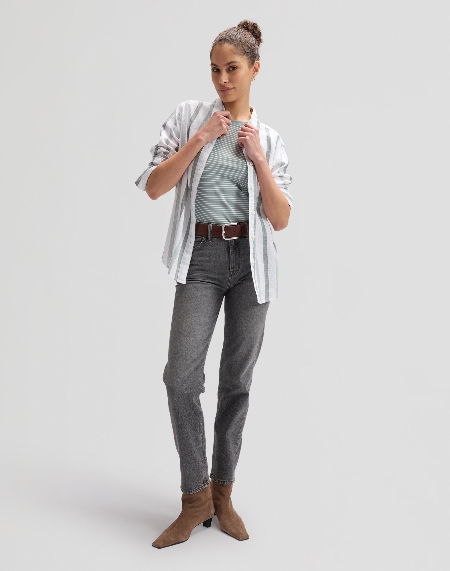 All Purpose Shirt in Desert Sage Stripe Hemden Lee