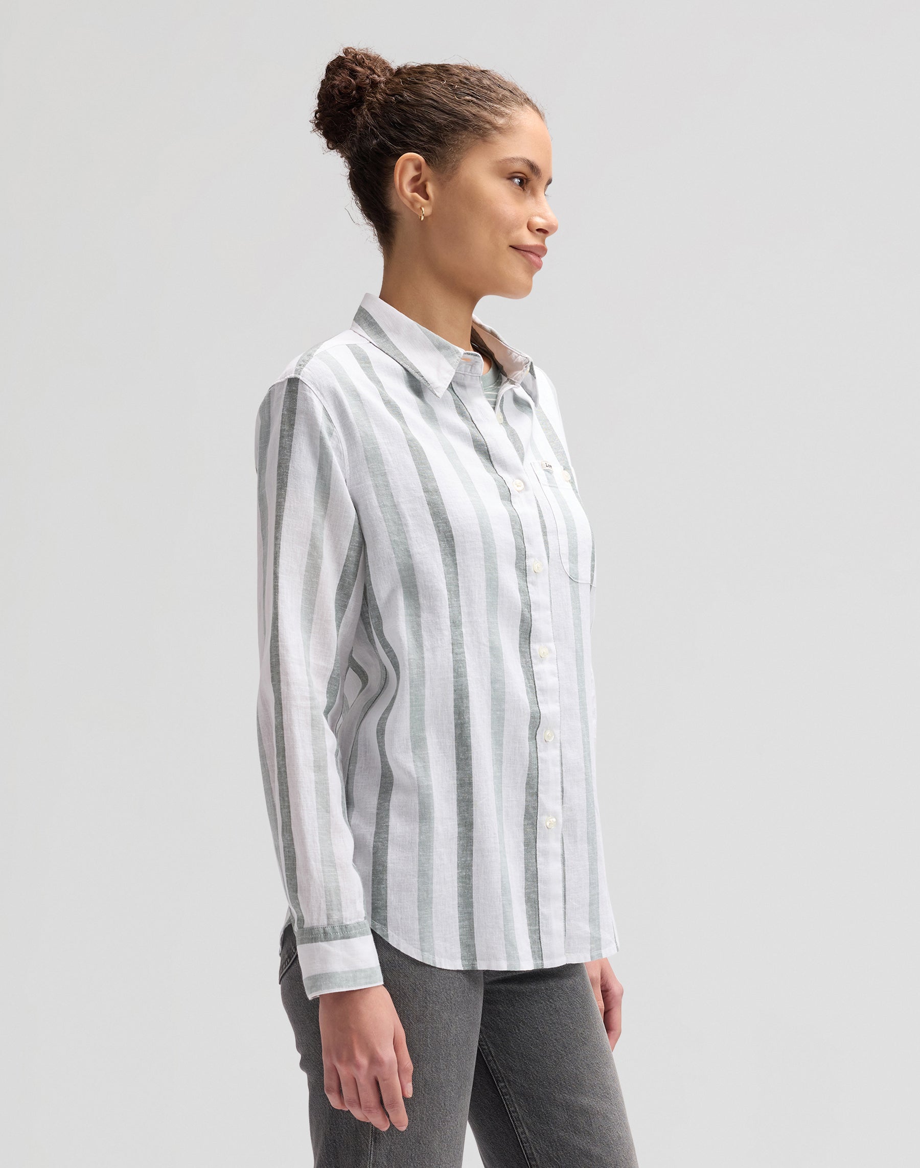All Purpose Shirt in Desert Sage Stripe Hemden Lee