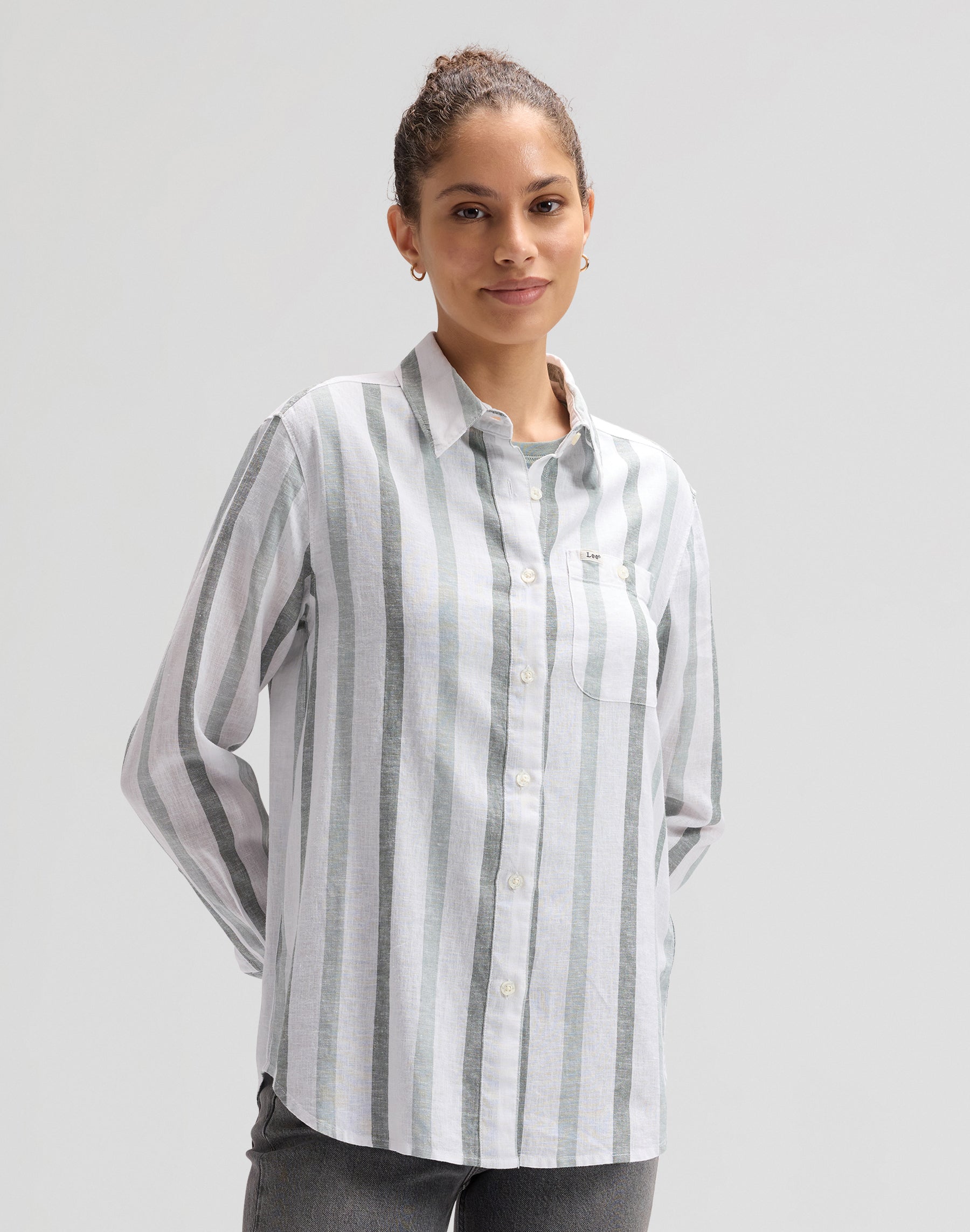 All Purpose Shirt in Desert Sage Stripe Hemden Lee