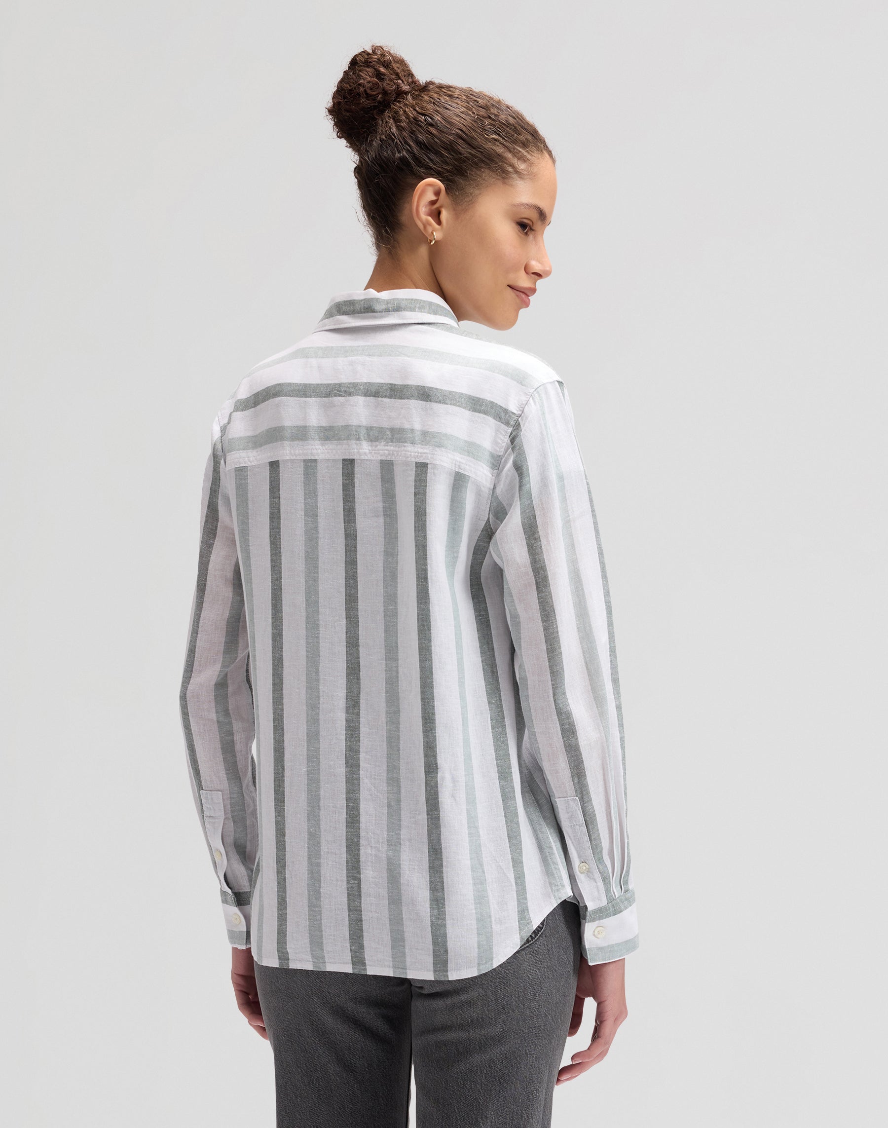 All Purpose Shirt in Desert Sage Stripe Hemden Lee