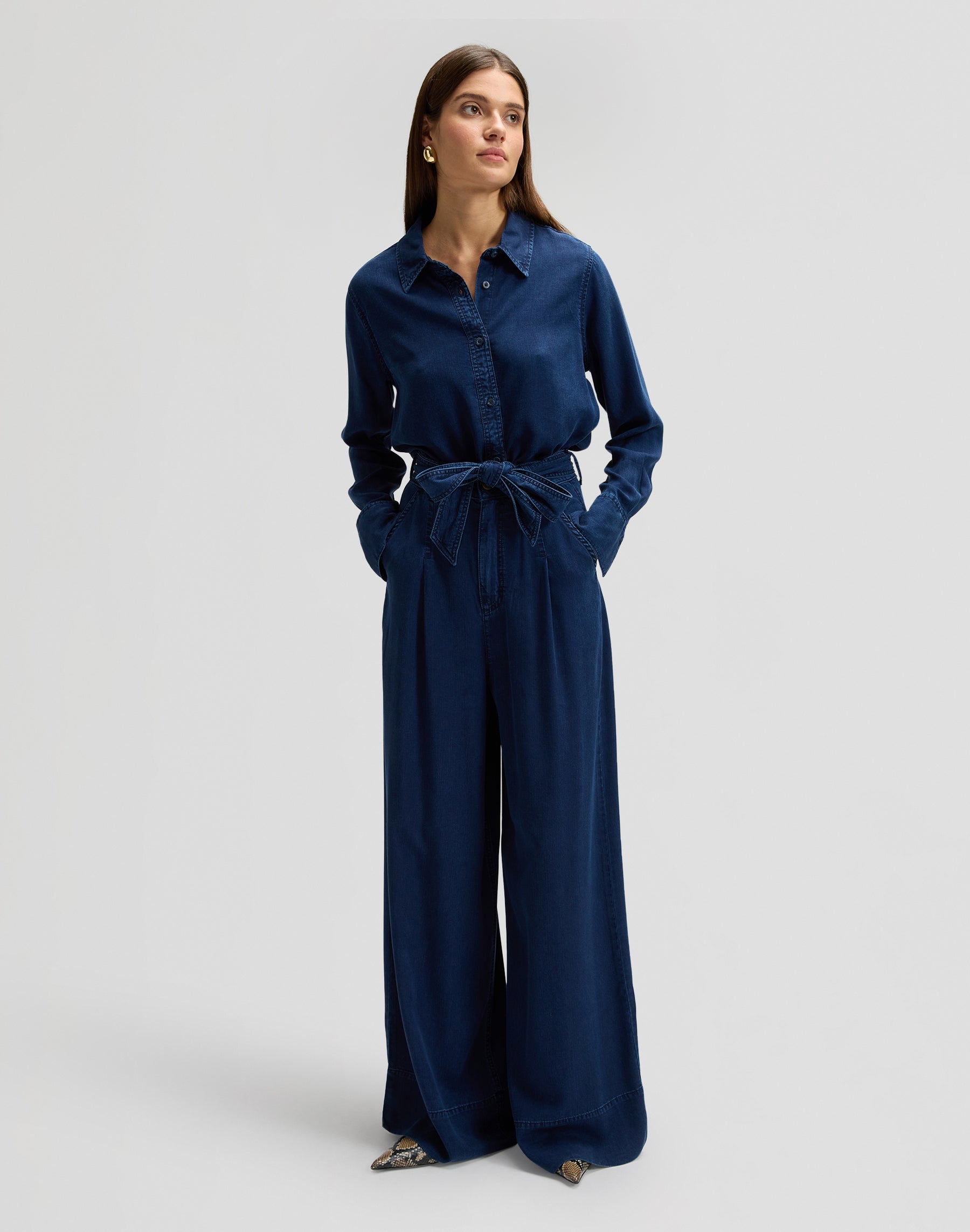 Pleated Wide Leg in Sunset Ride Hosen Lee