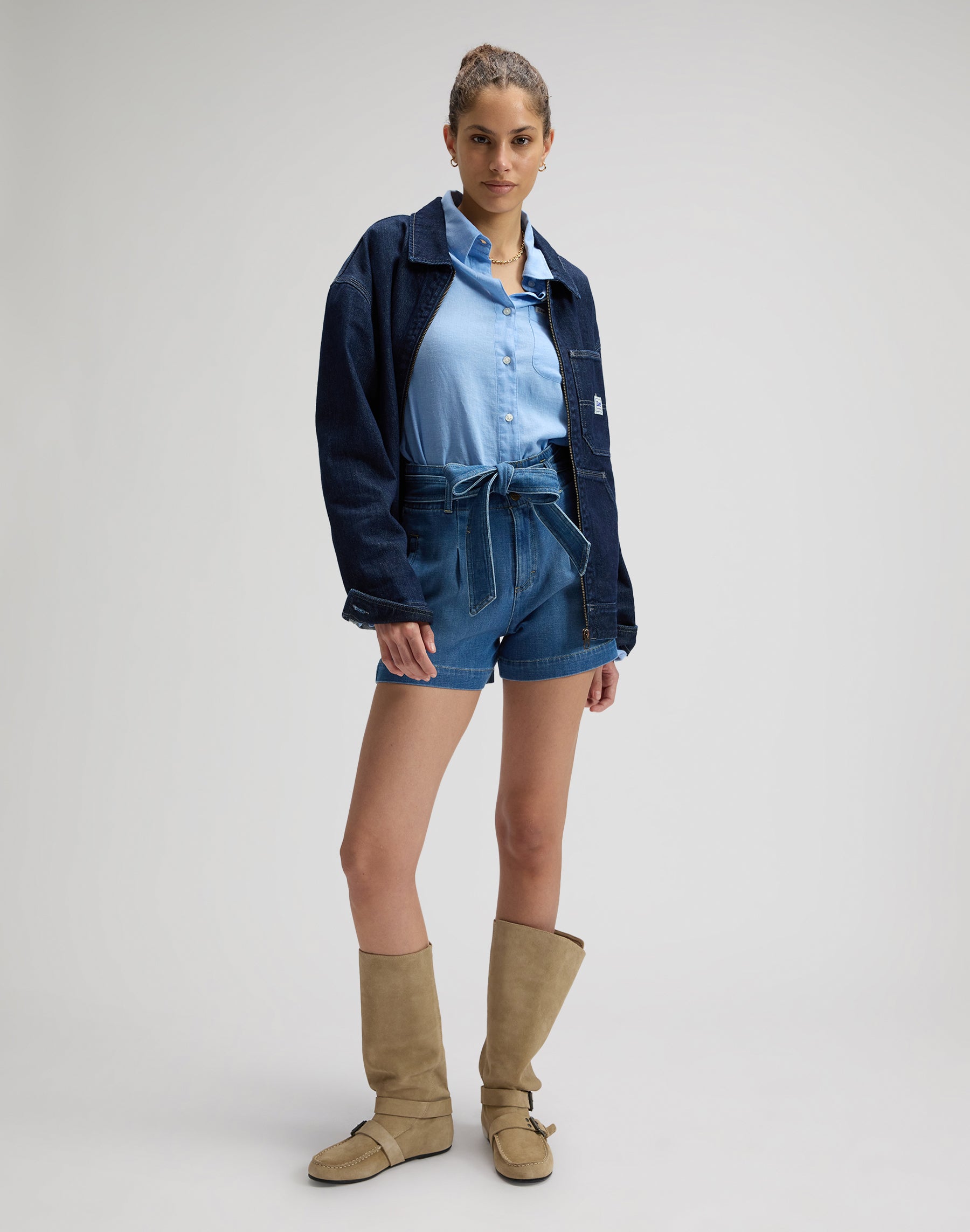 Short With Bow in Full Bloom Jeansshorts Lee