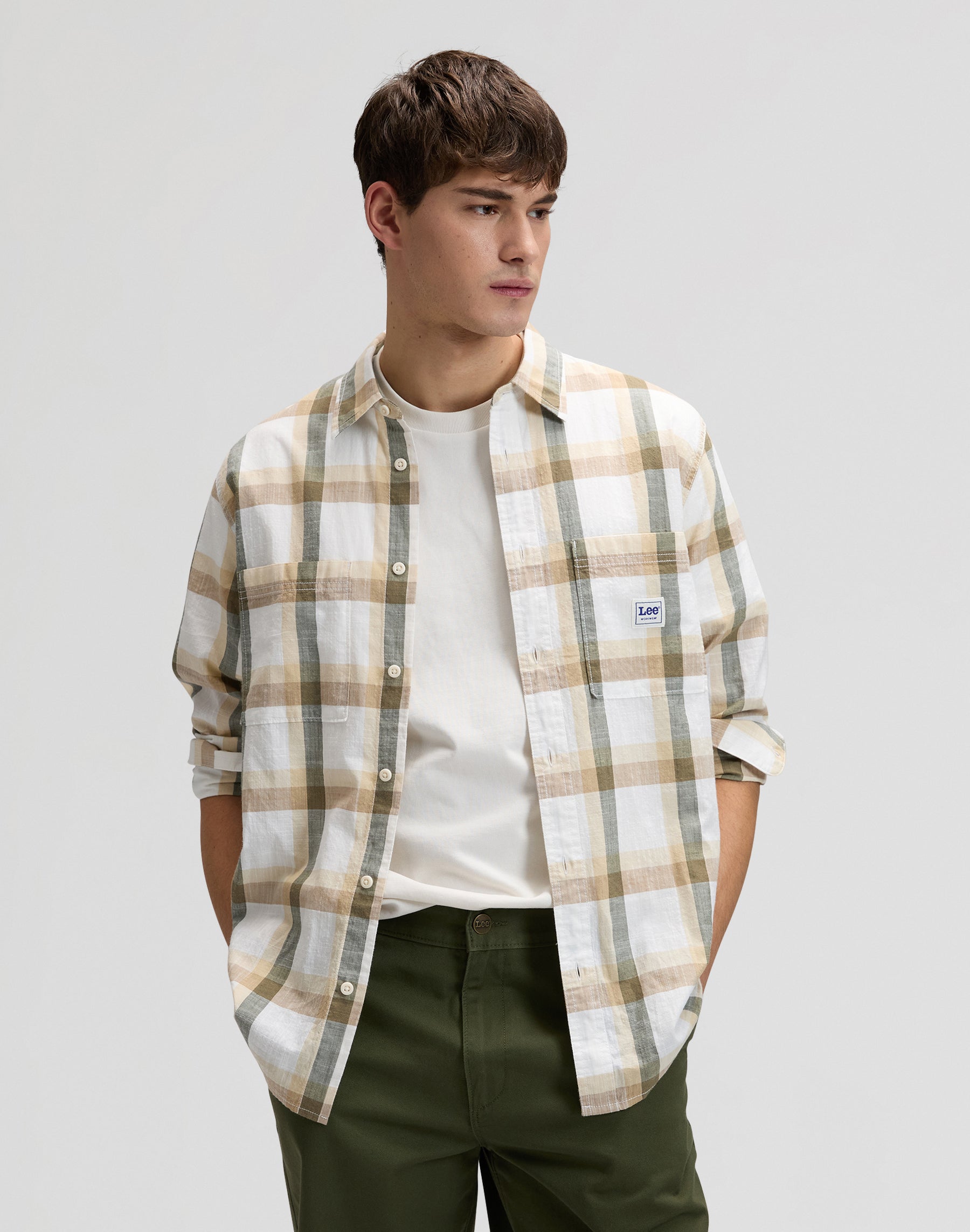 Workwear Shirt 2.0 in Oak Moss Plaid Hemden Lee