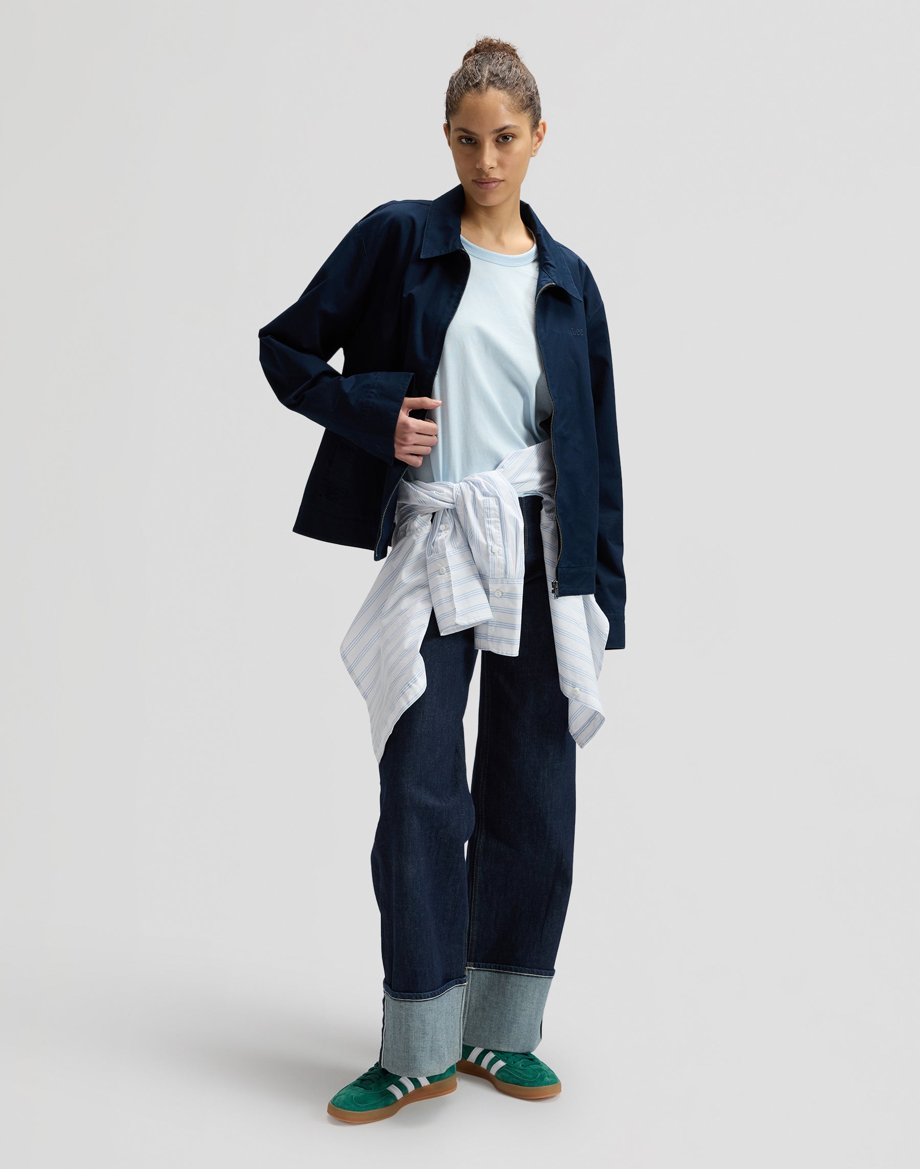 Lee Boxy Tee in Beau Blue T-Shirts Lee