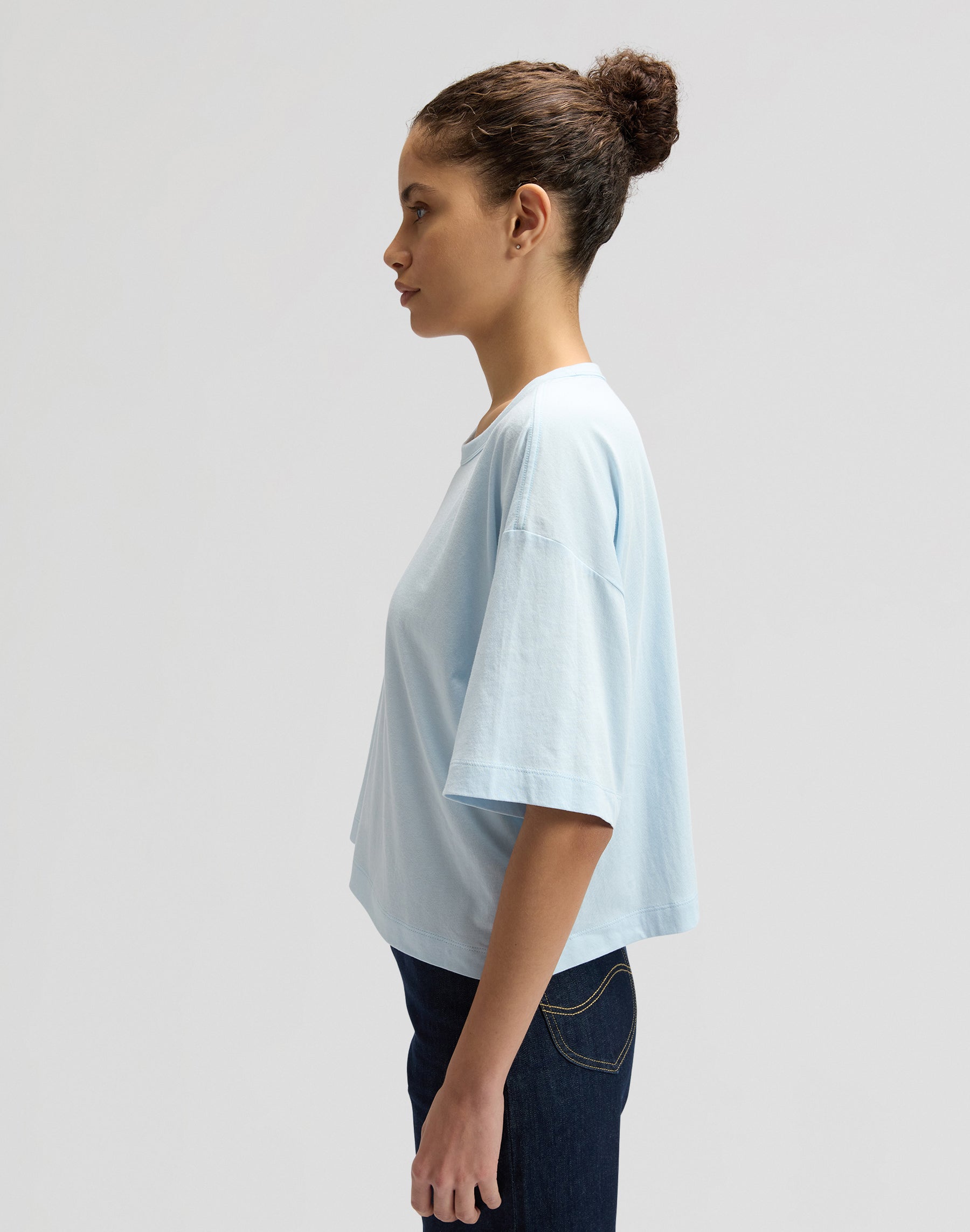Lee Boxy Tee in Beau Blue T-Shirts Lee