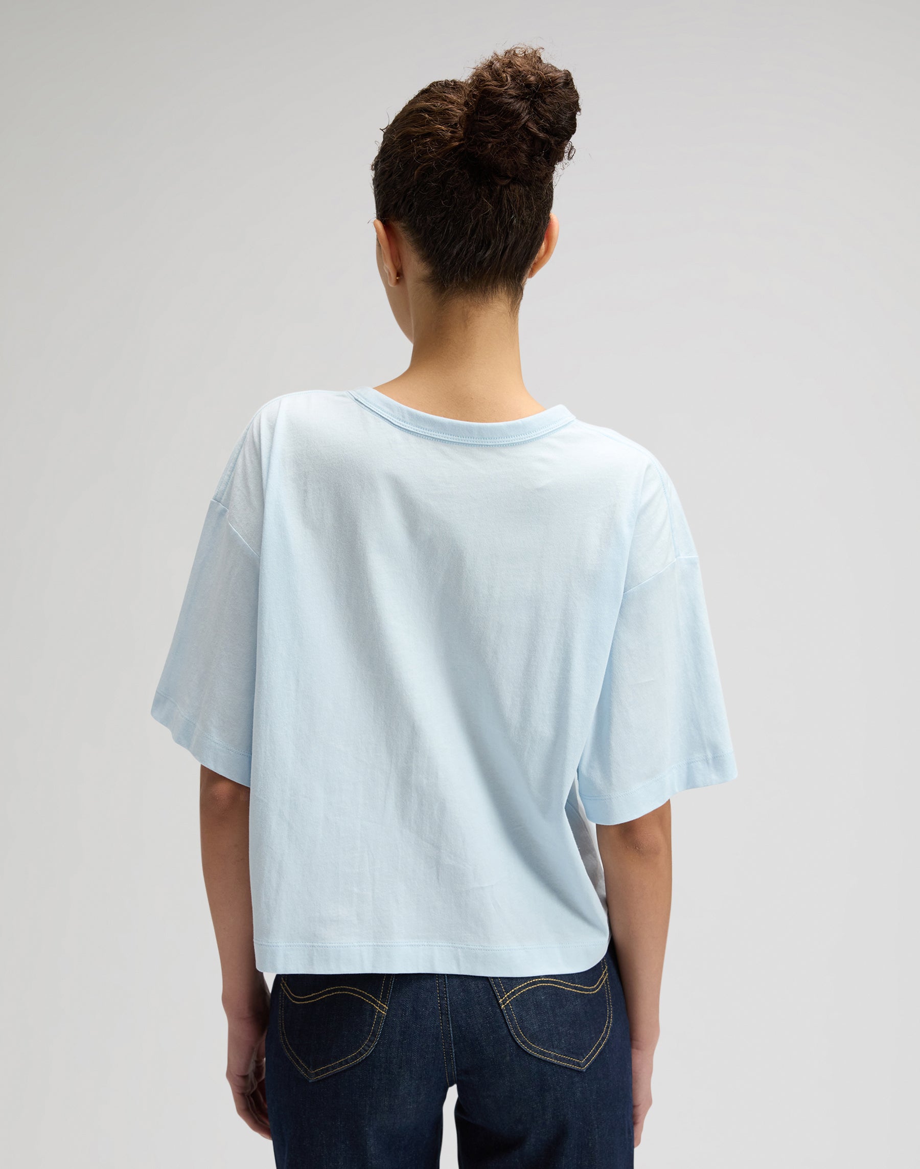 Lee Boxy Tee in Beau Blue T-Shirts Lee