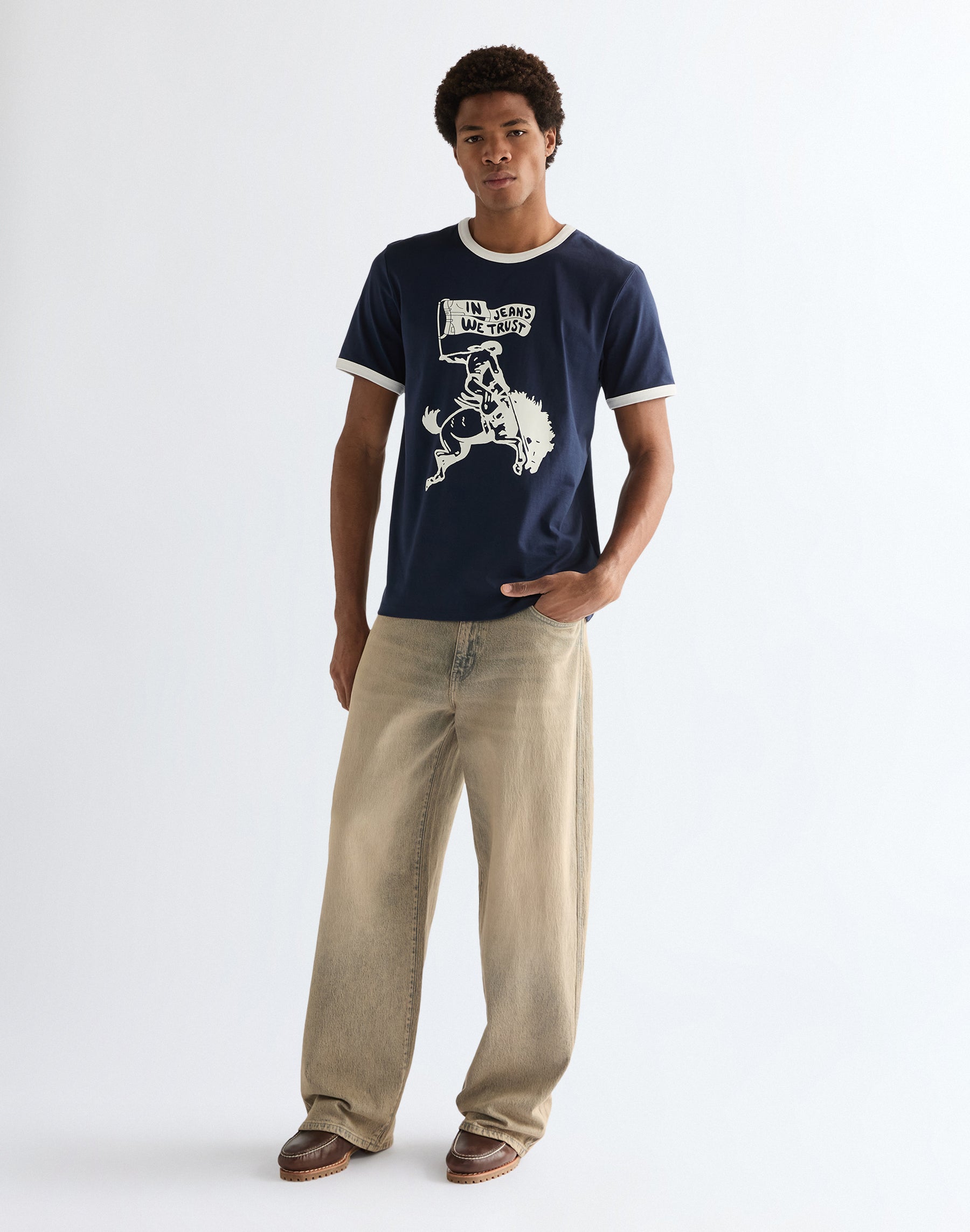 Baggy in Rock Wash Jeans Wrangler