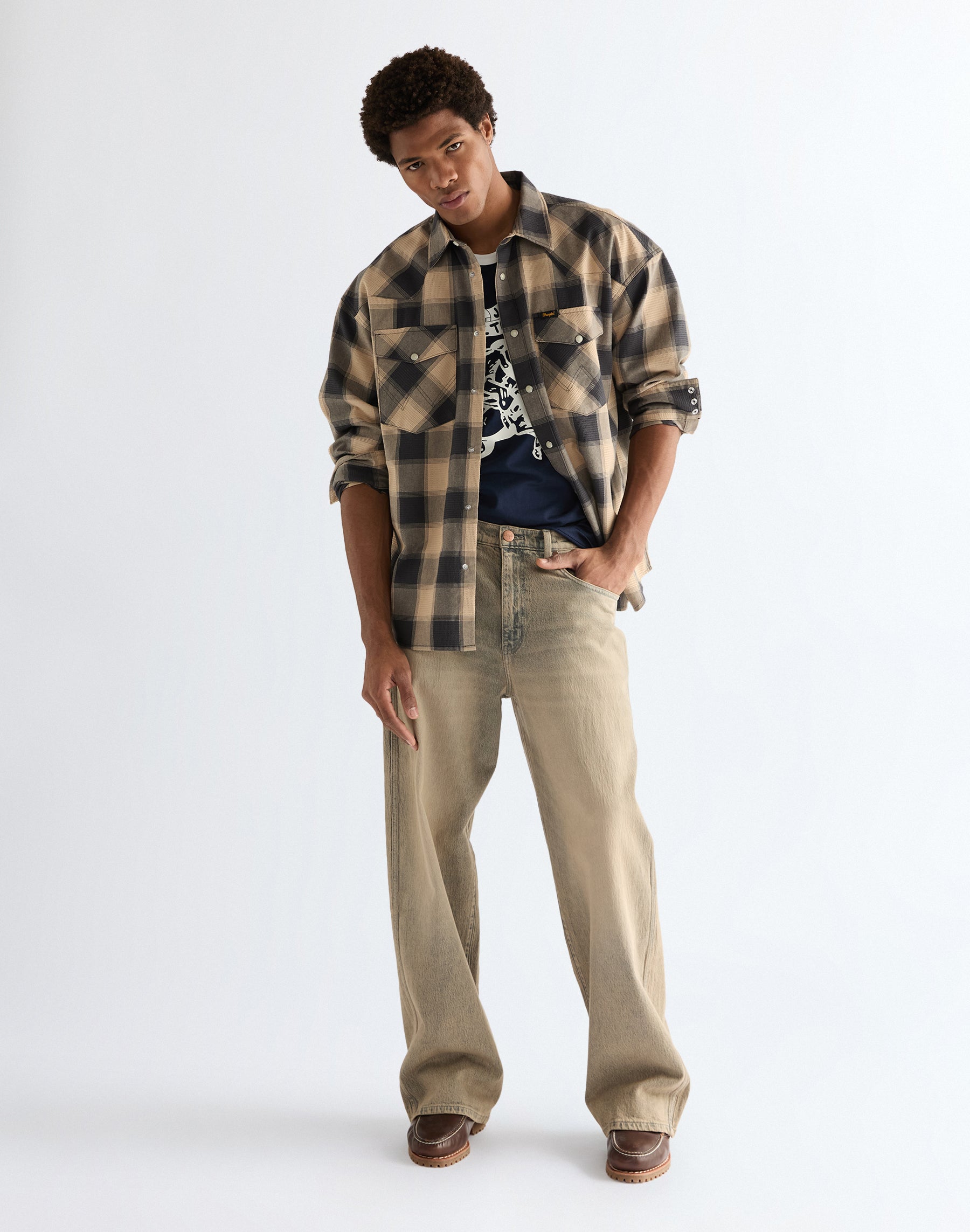 Baggy in Rock Wash Jeans Wrangler