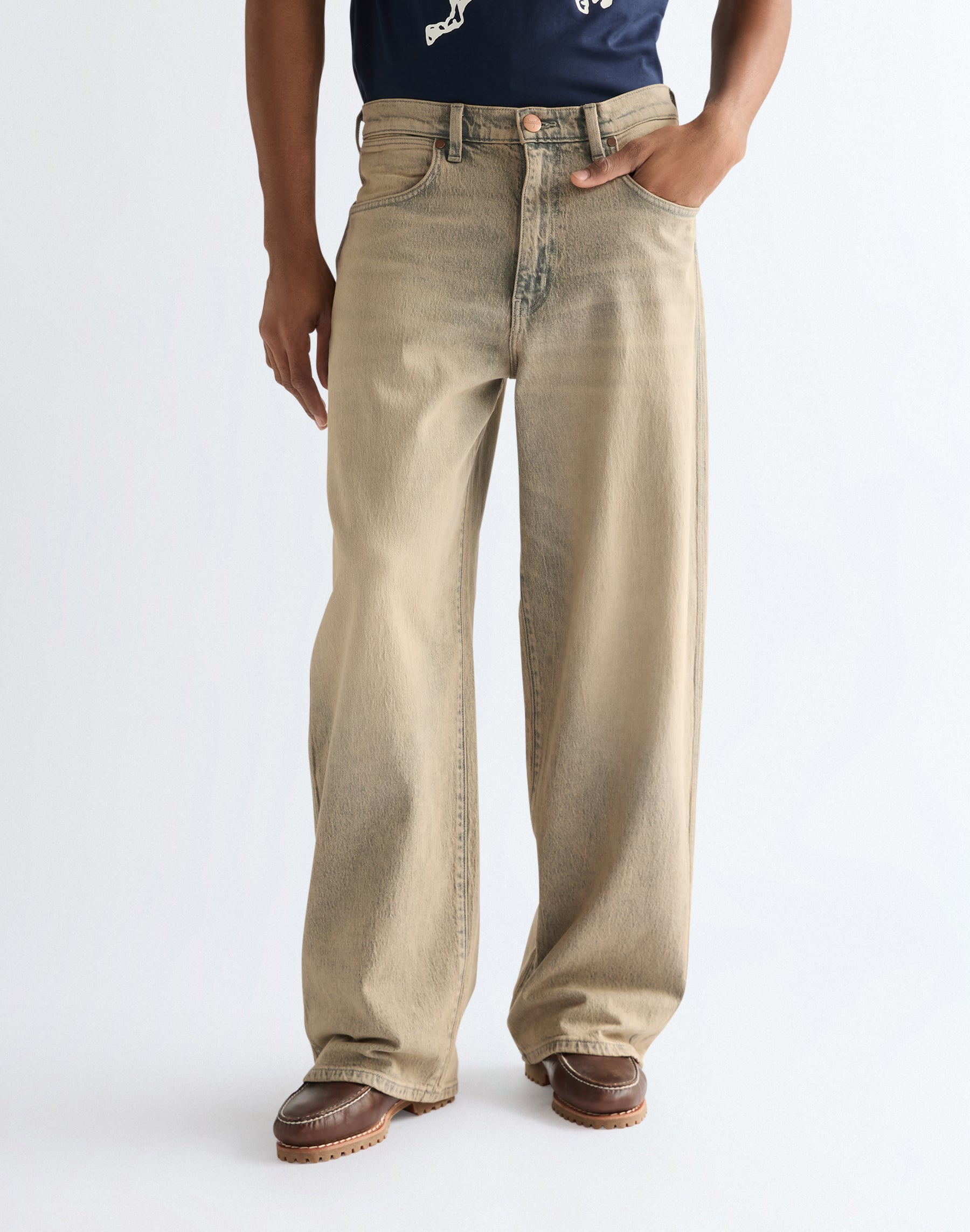 Baggy in Rock Wash Jeans Wrangler