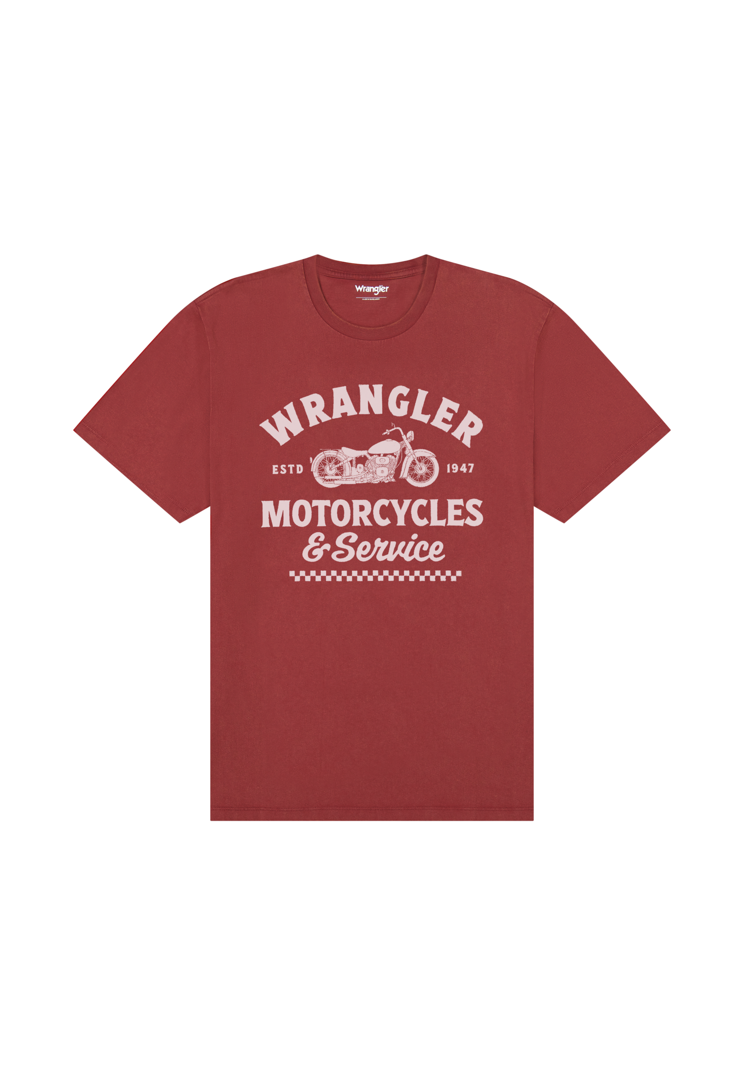 Americana Tee in Ruby Wine T-Shirts Wrangler