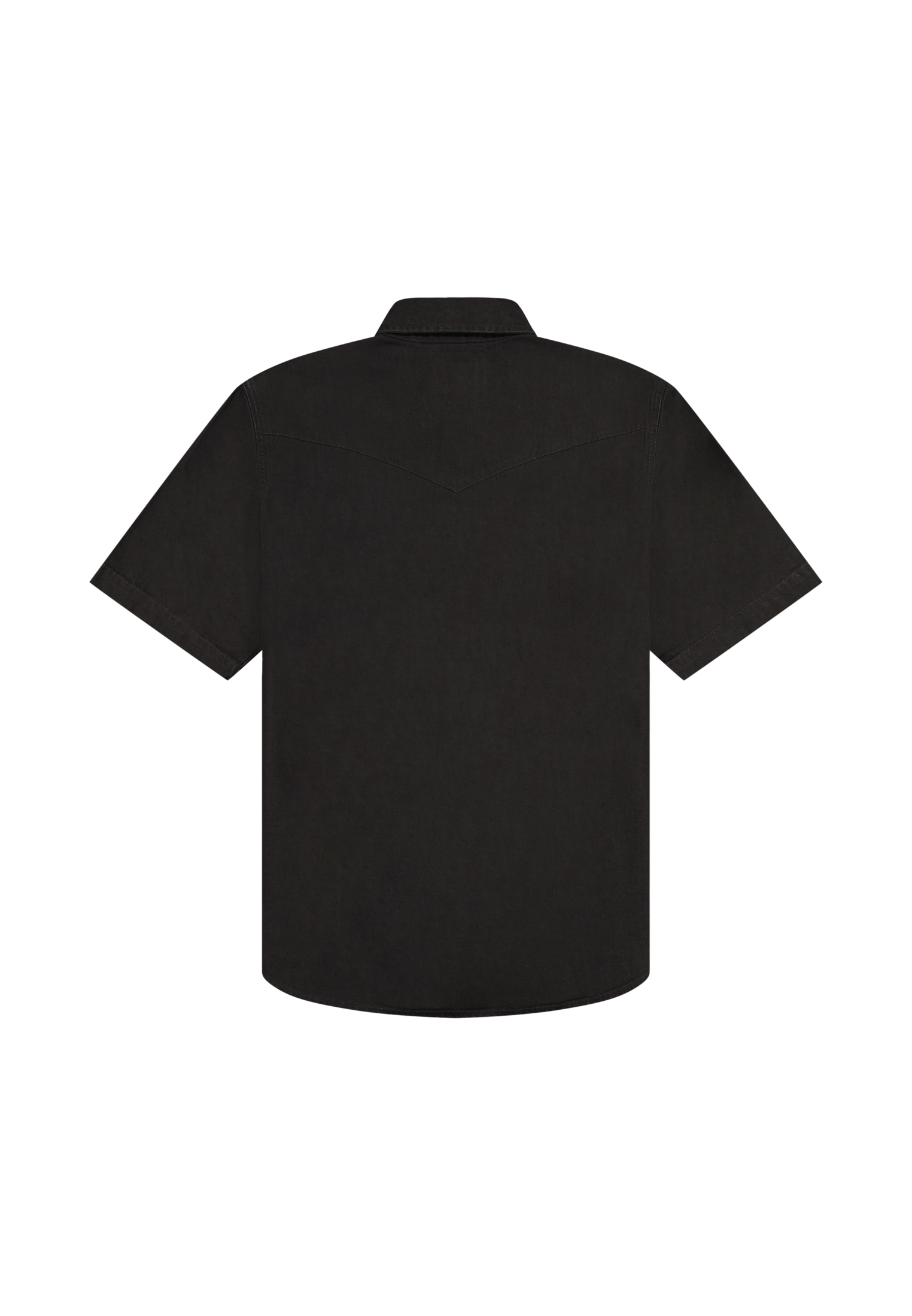 Ss Western Shirt in Rinse Black