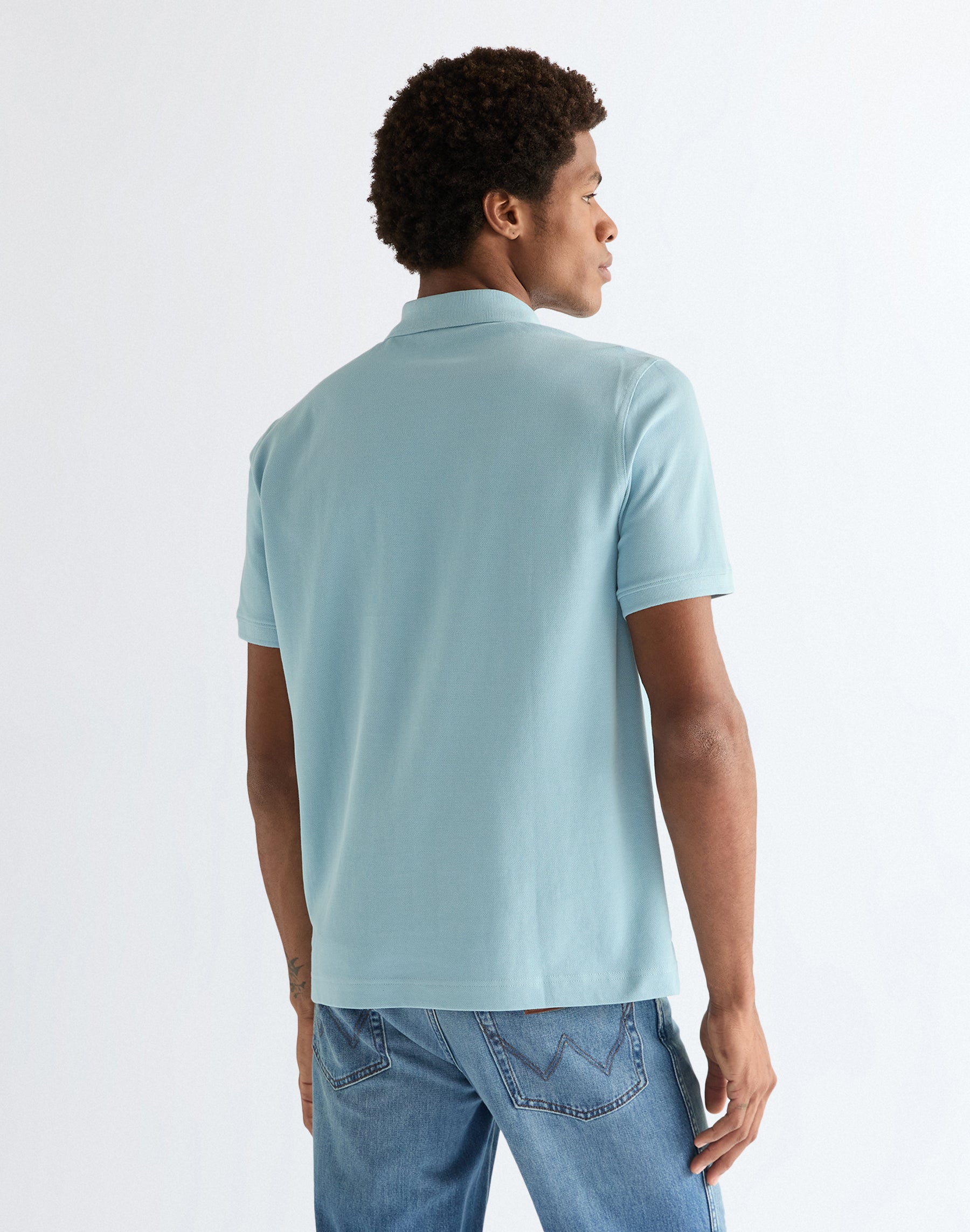Polo Shirt in Forget Me Not T-Shirts Wrangler