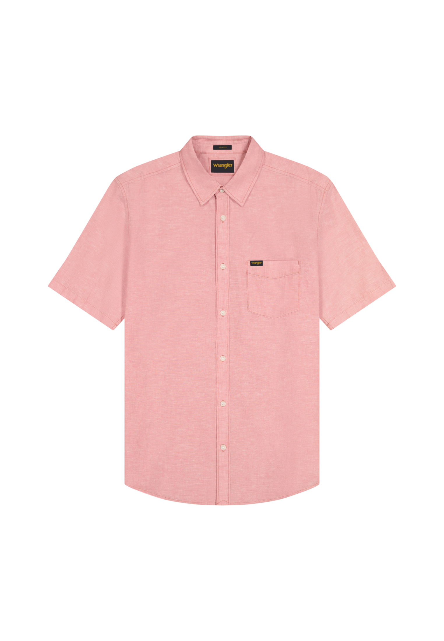 Shortsleeve 1 Pocket Shirt in Dusty Rose Hemden Wrangler