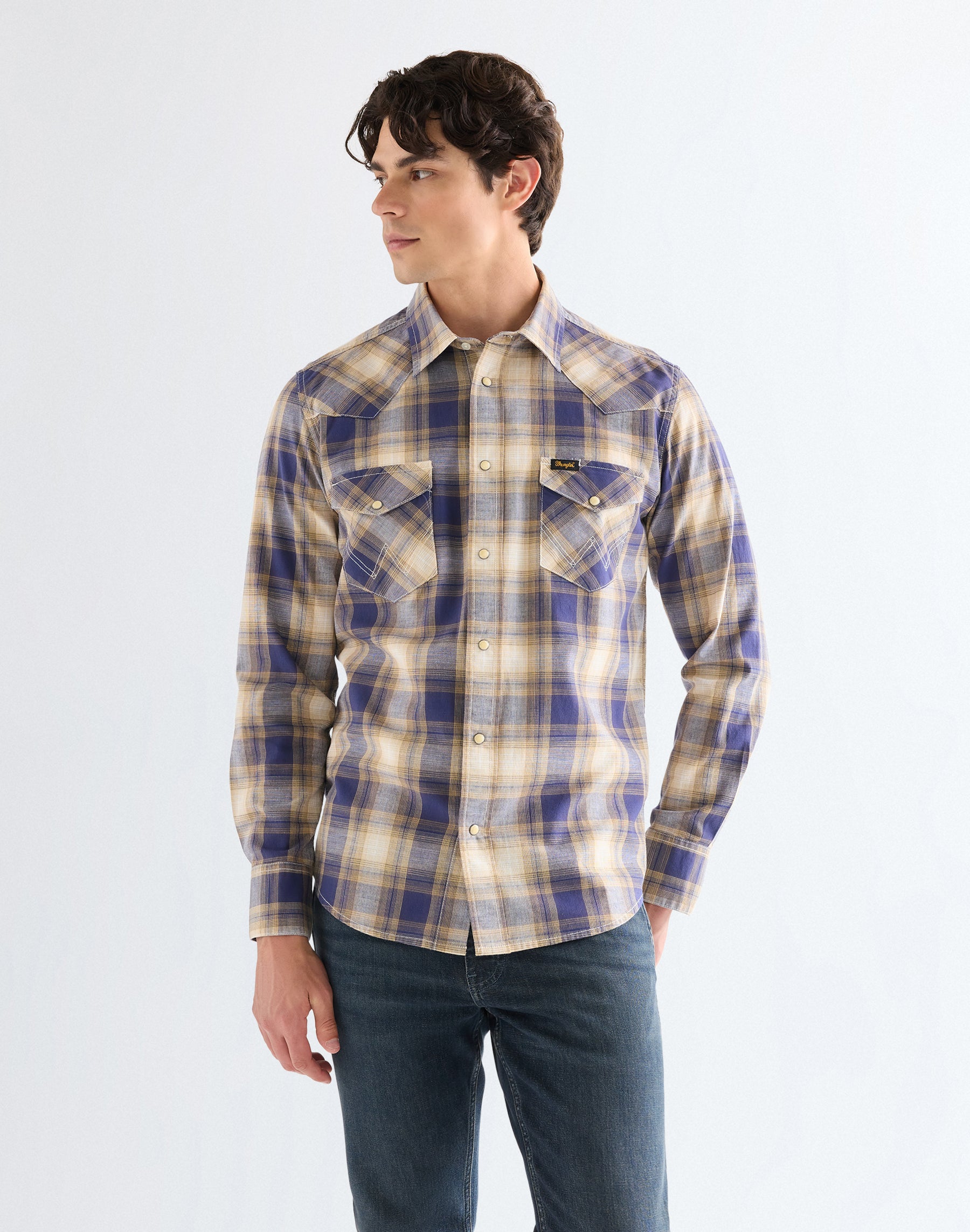 Western Indigo Shirt in Mood Indigo