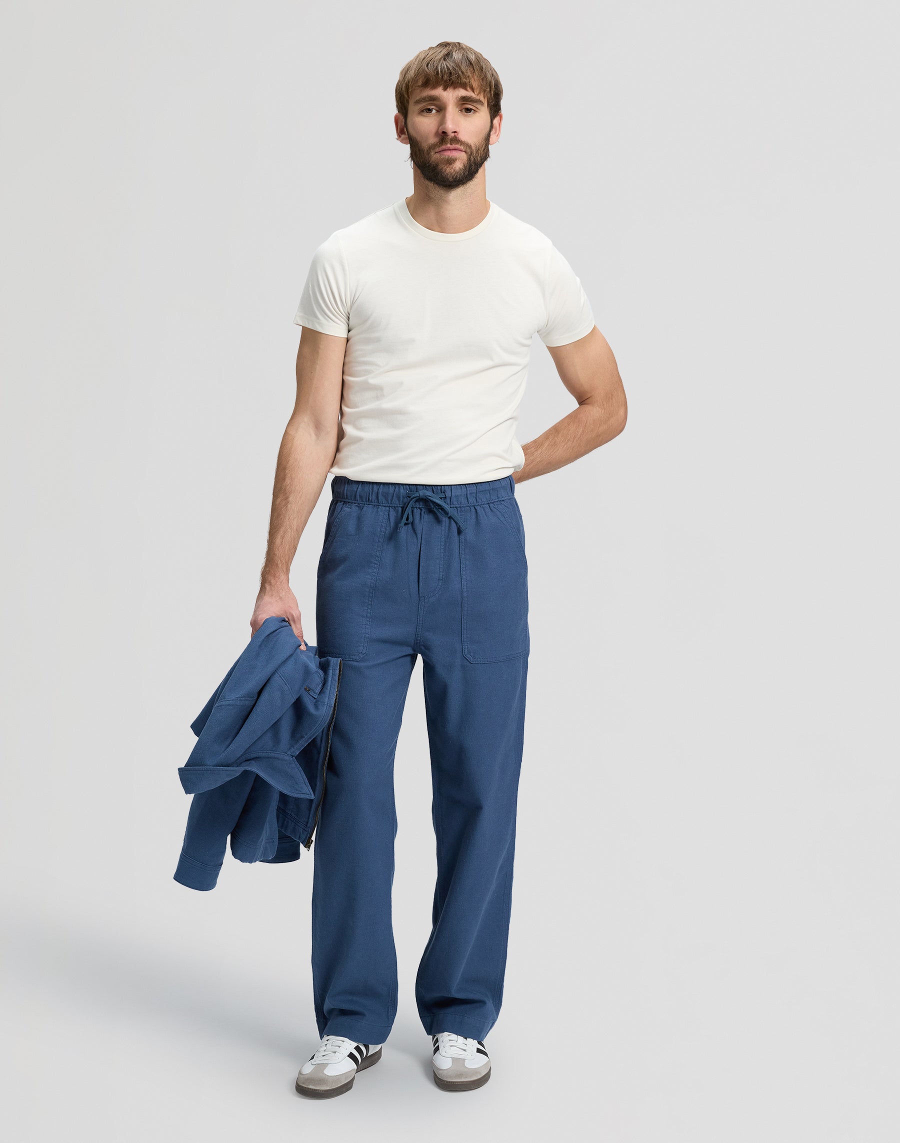 Utility Drawstring Pant in Academy Blue Hosen Lee