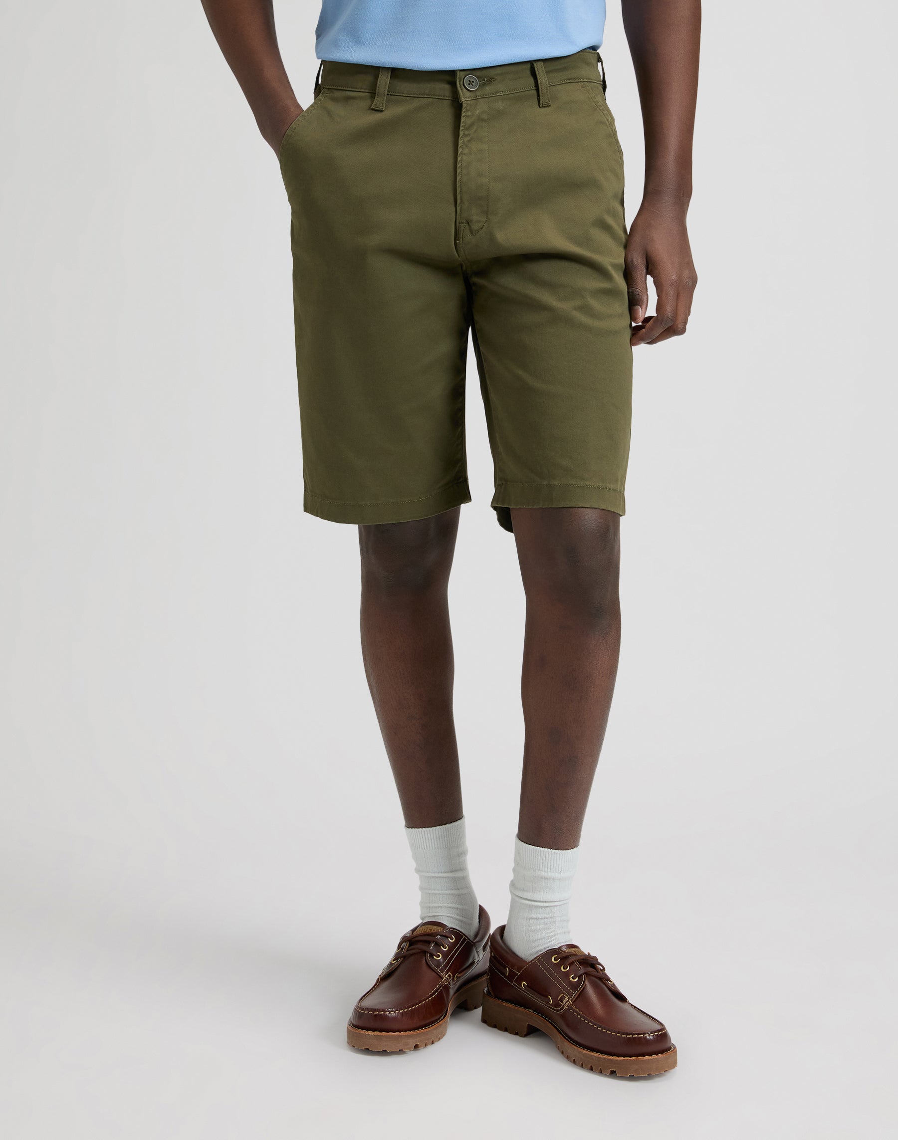 Short chino classique Olive Moss Shorts Lee