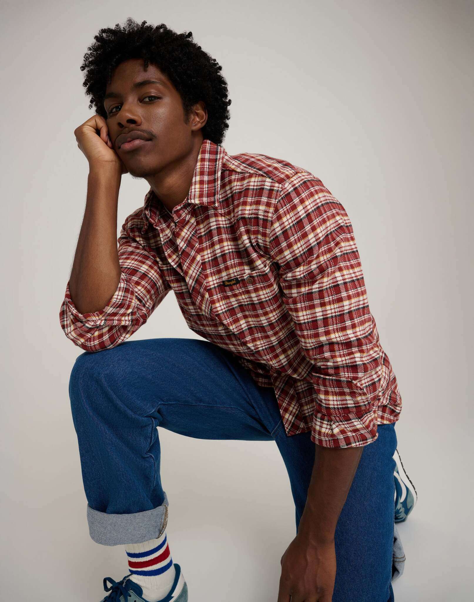 Will Shirt in Fired Brick Hemden Wrangler