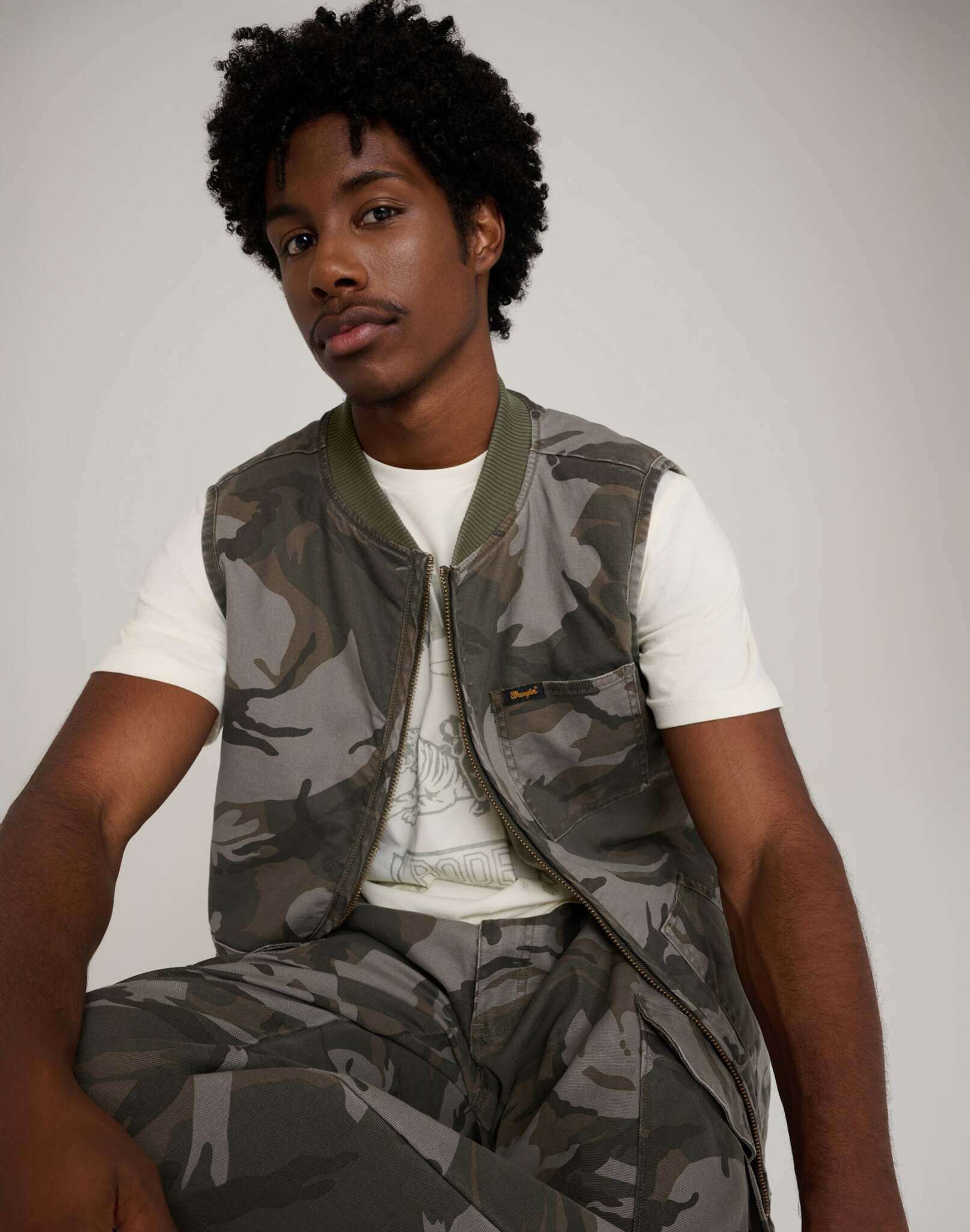 Mike Lucas Vest in Camo Jacken Wrangler