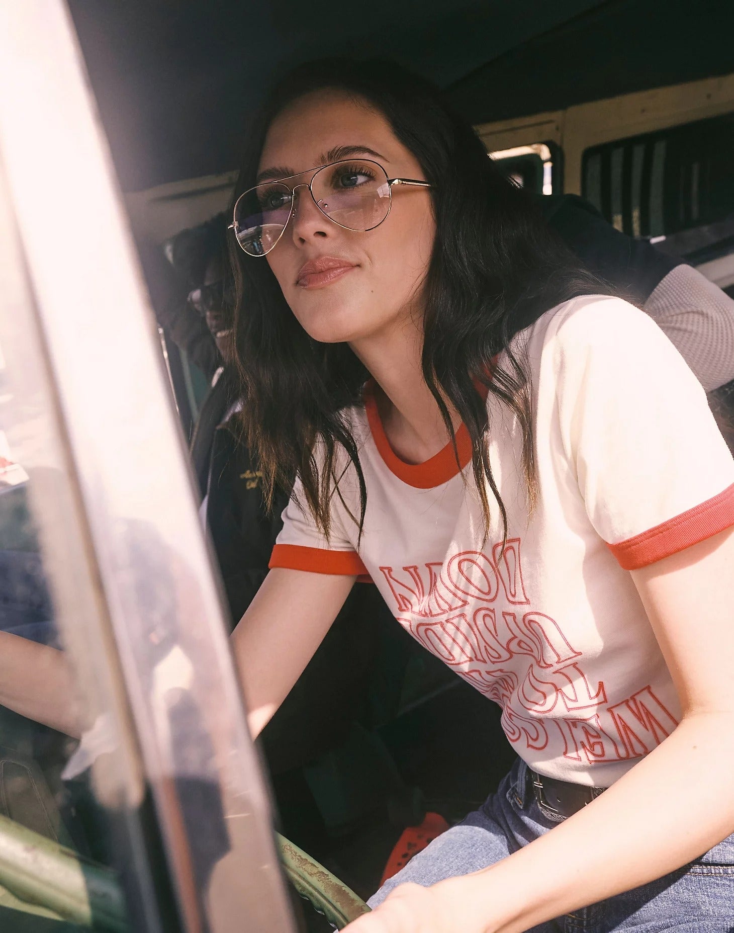 The Upside Down Tee in Marshmallow