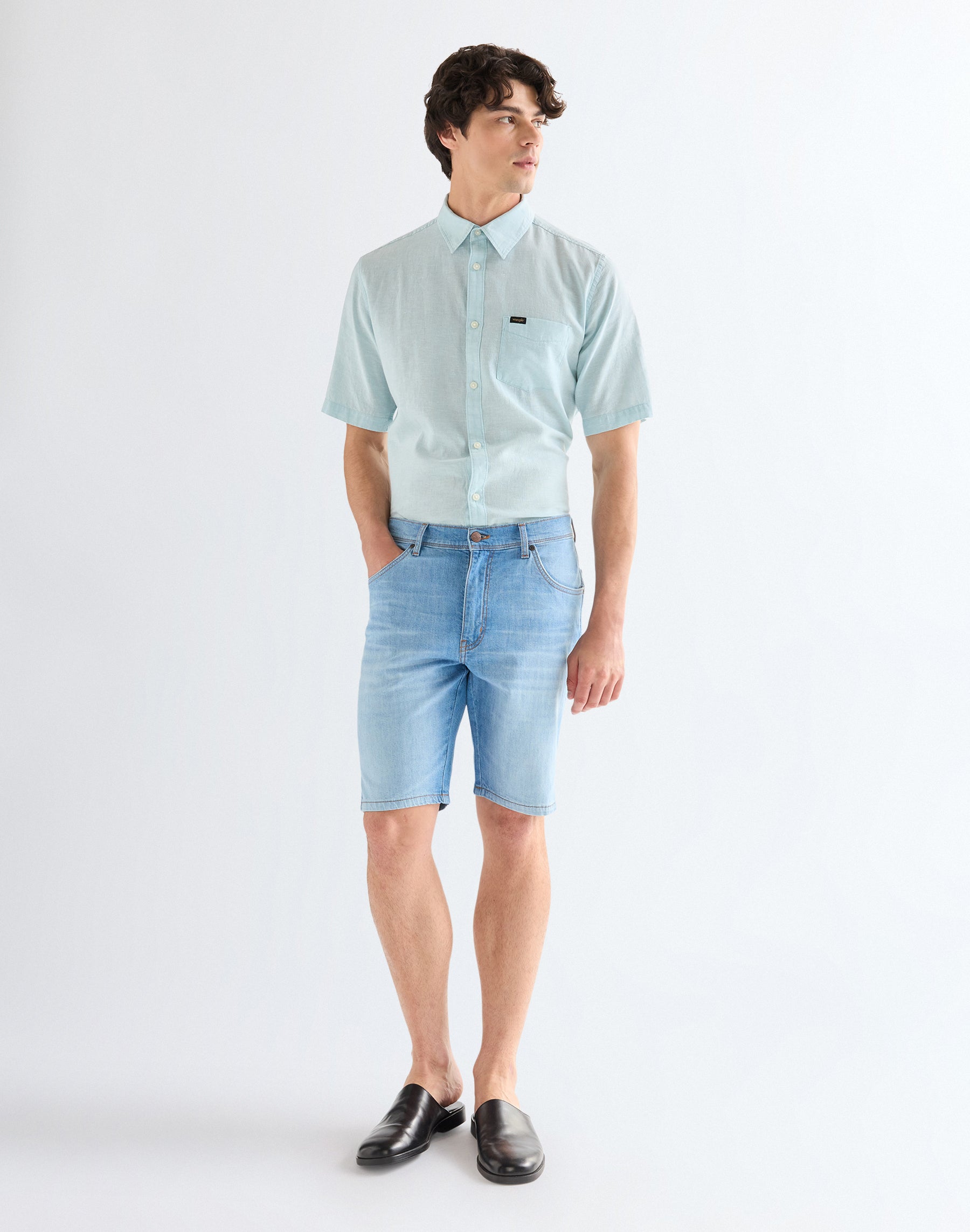 Texas Shorts in Light Wash Jeansshorts Wrangler