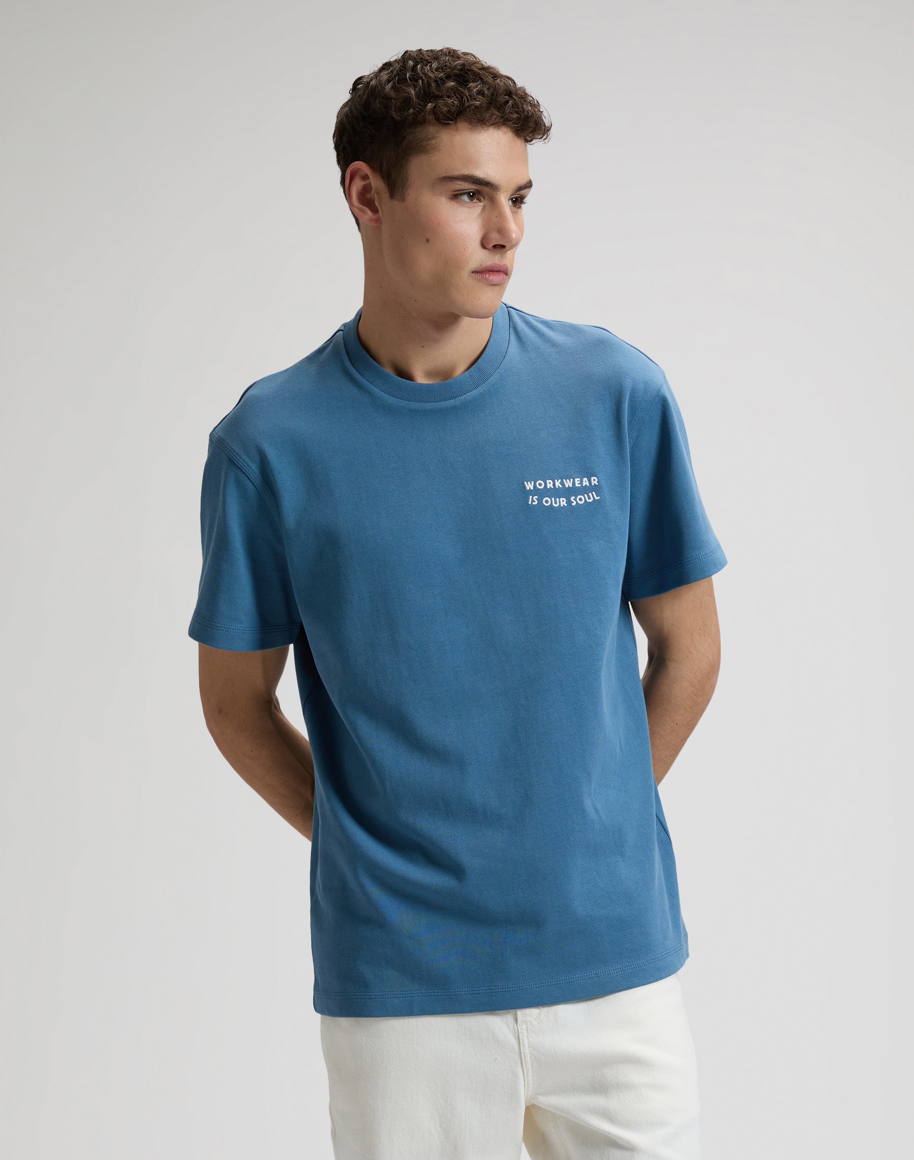 Workwear Soul Tee in Work Blue