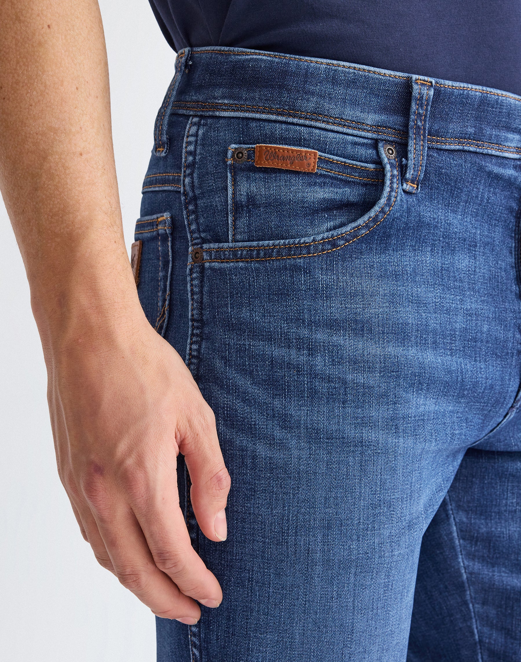 Texas Slim in Blue Jam Jeans Wrangler
