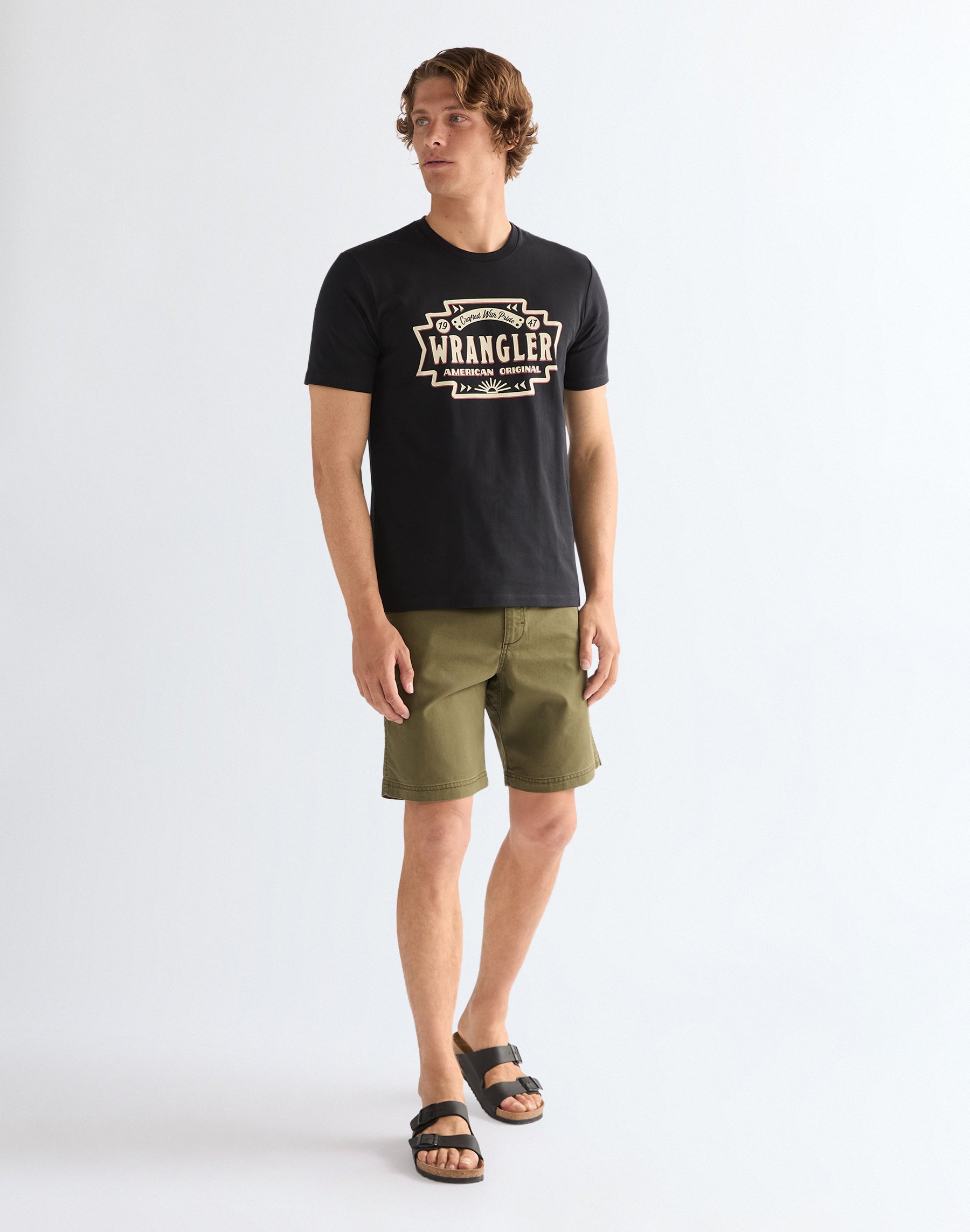 Chino Shorts in Olive Night Shorts Wrangler