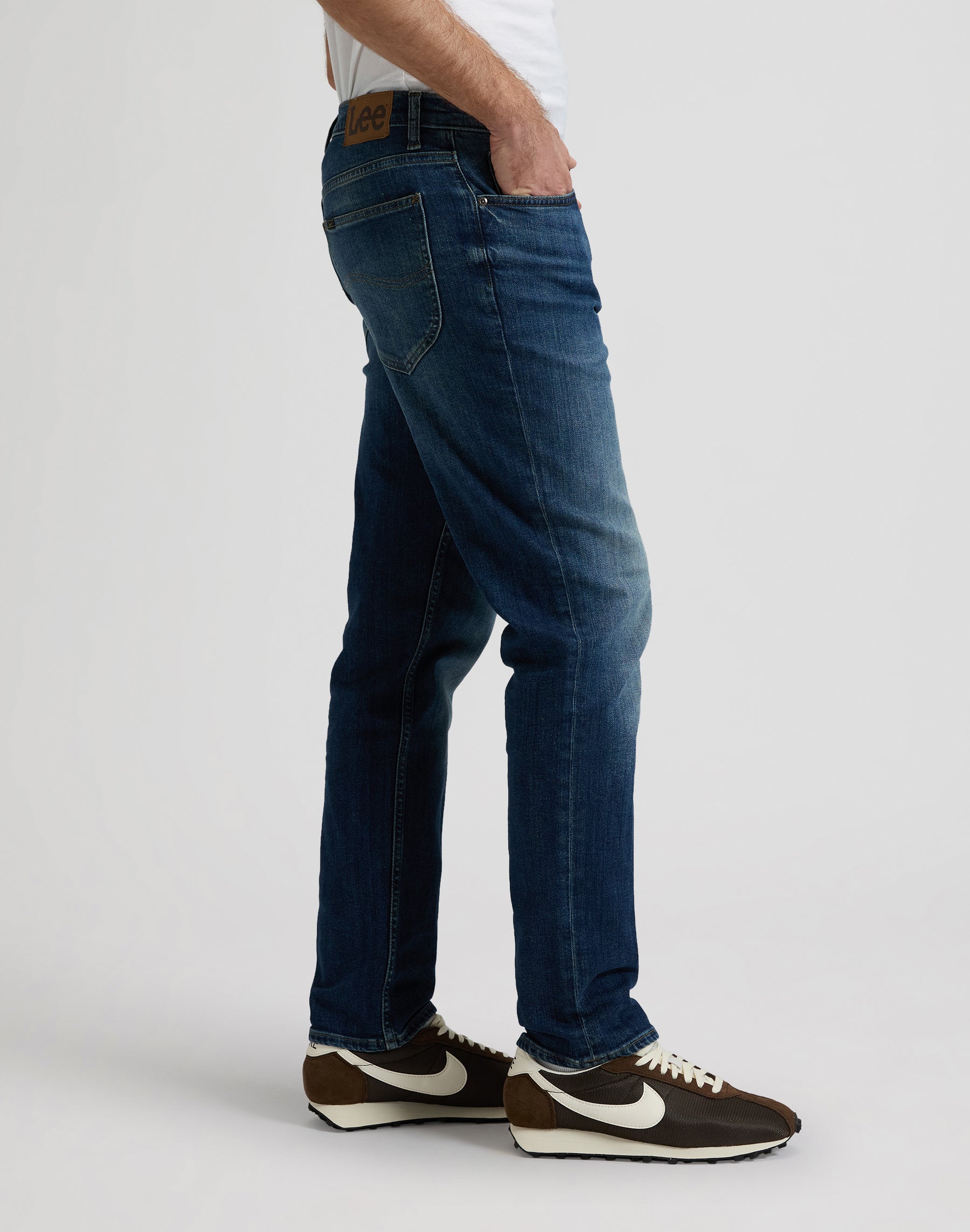 David in Rusty Rivet Jeans Lee