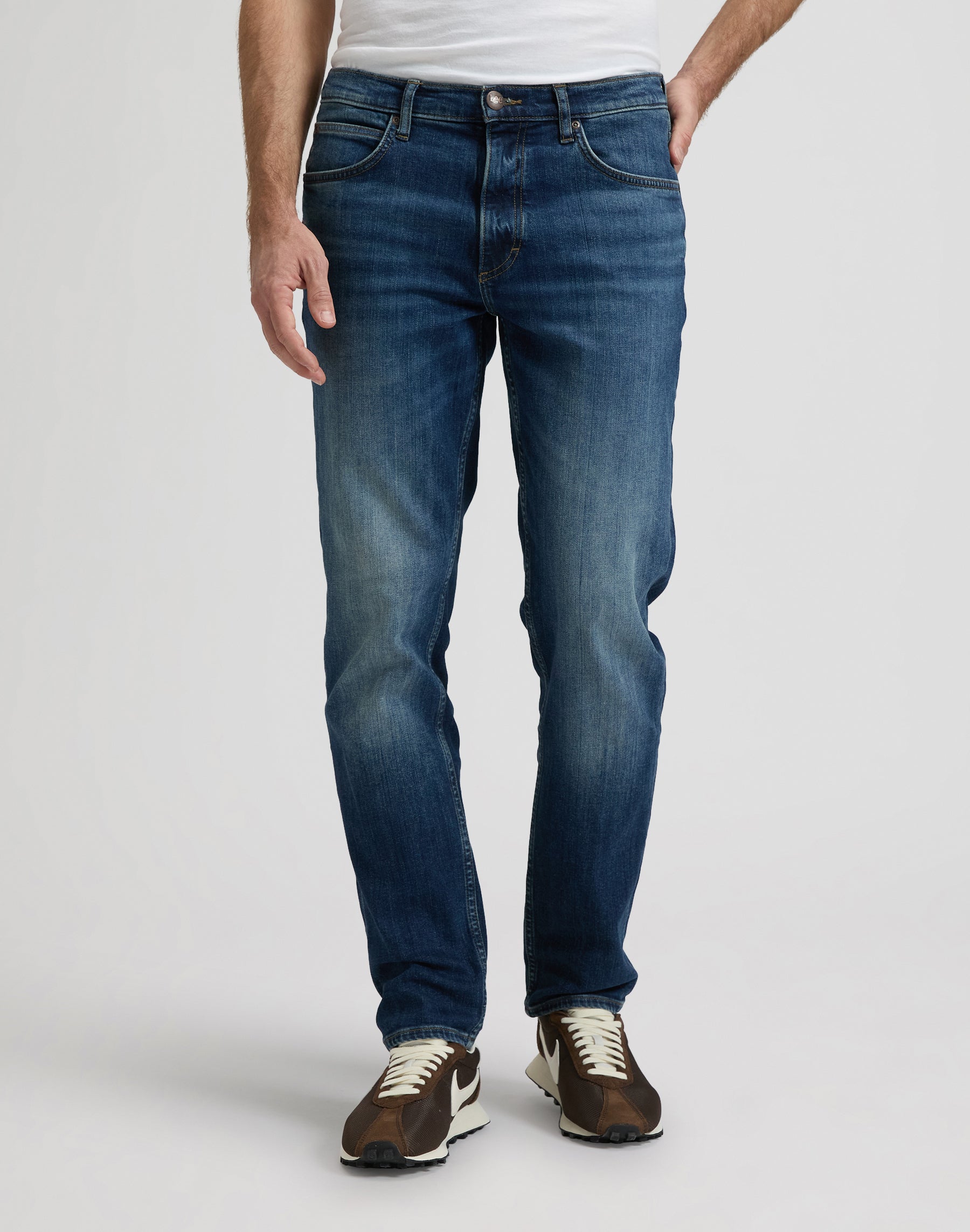 David in Rusty Rivet Jeans Lee