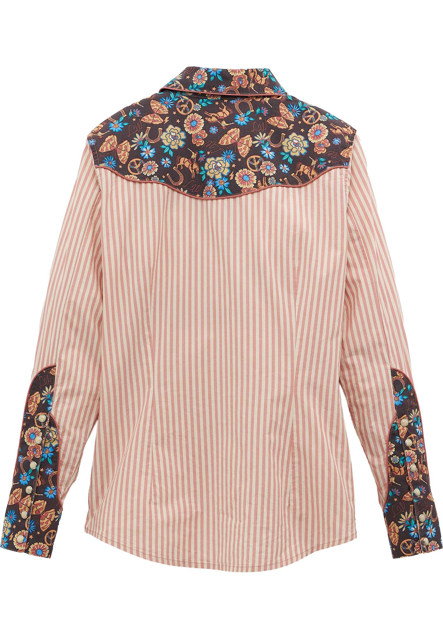 Prarie Print Shirt in Pink Hemden Wrangler