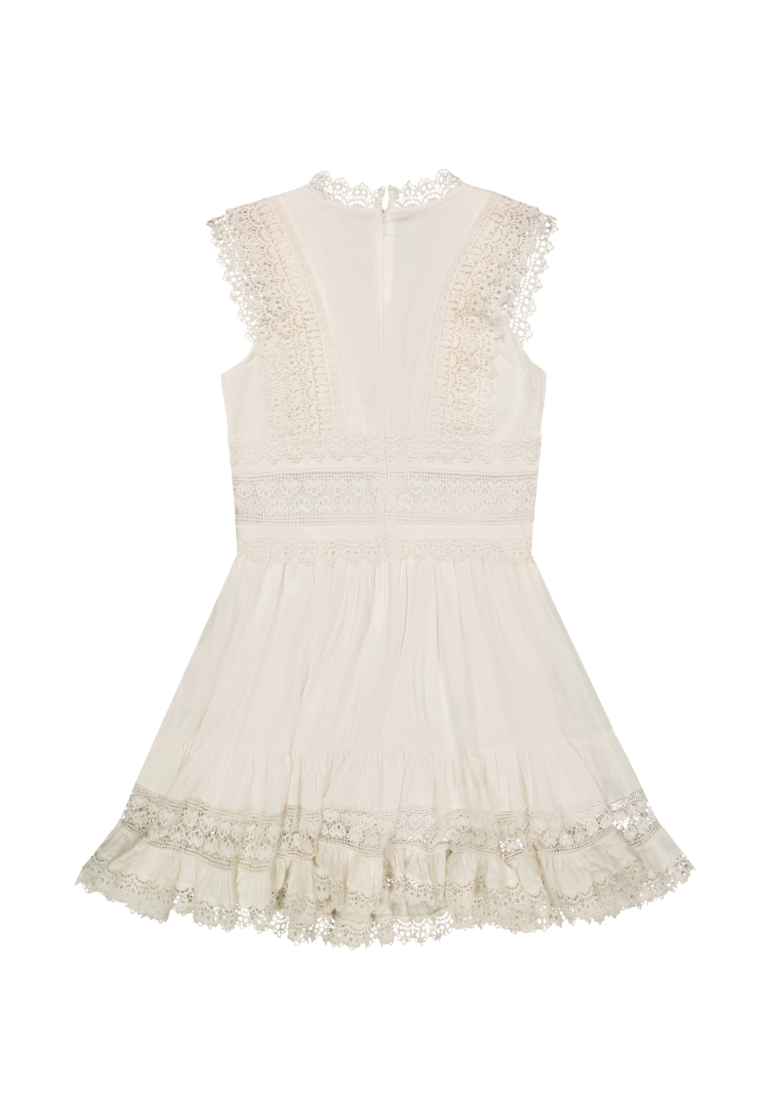 Bohemian Dress in Bright White Kleider Lee