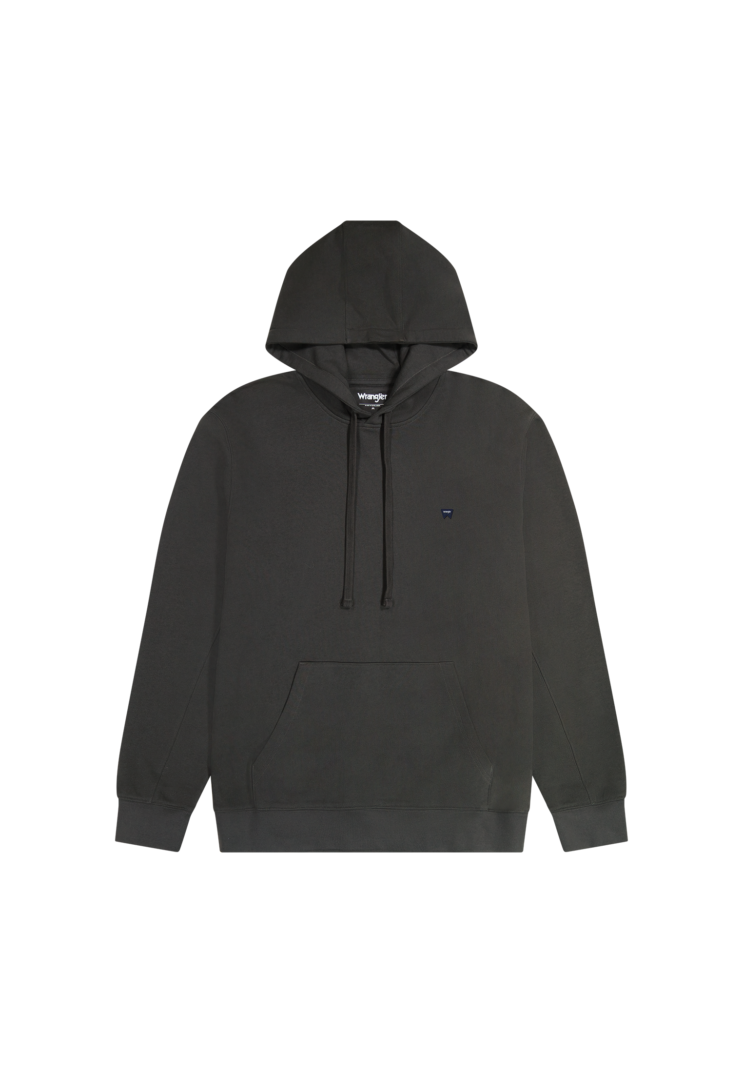 Sign Off Hoodie in Faded Black Kapuzenpullover Wrangler