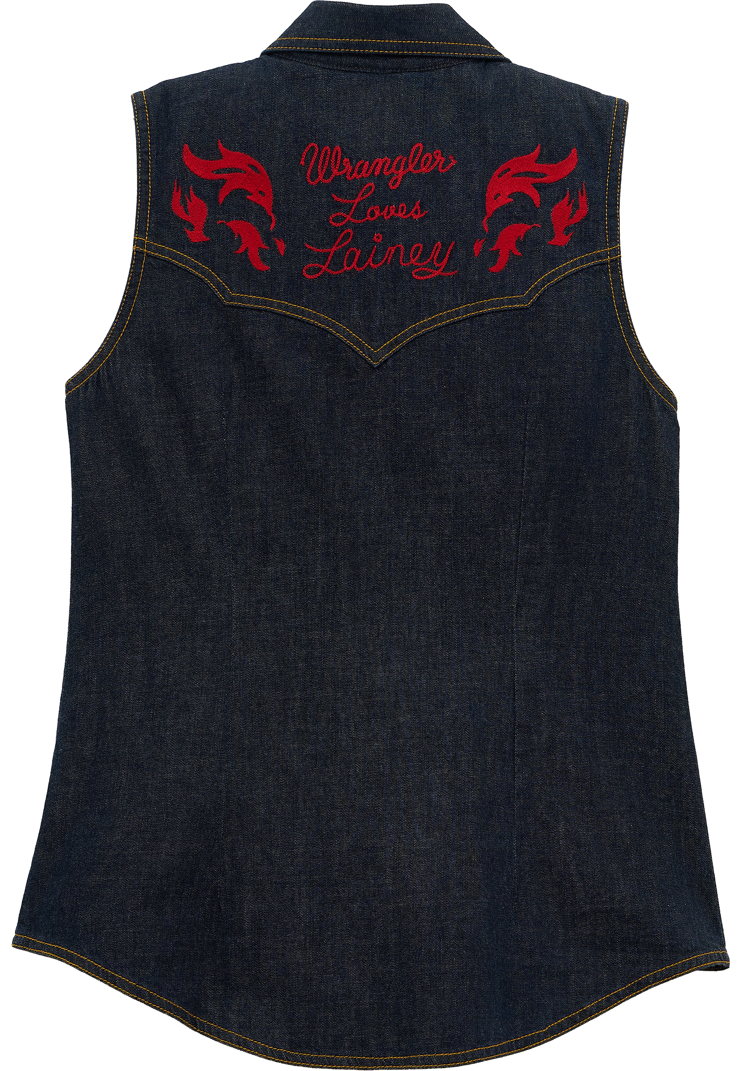 Sleeveless Shirt in Rinse Hemden Wrangler