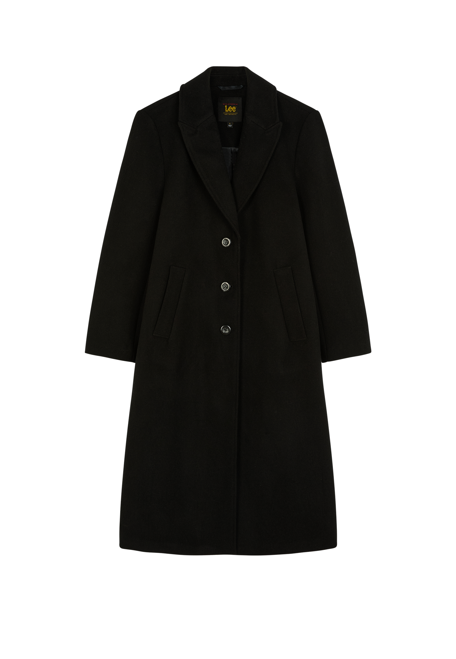 Wintermantel Long Wool in Black Jacken Lee