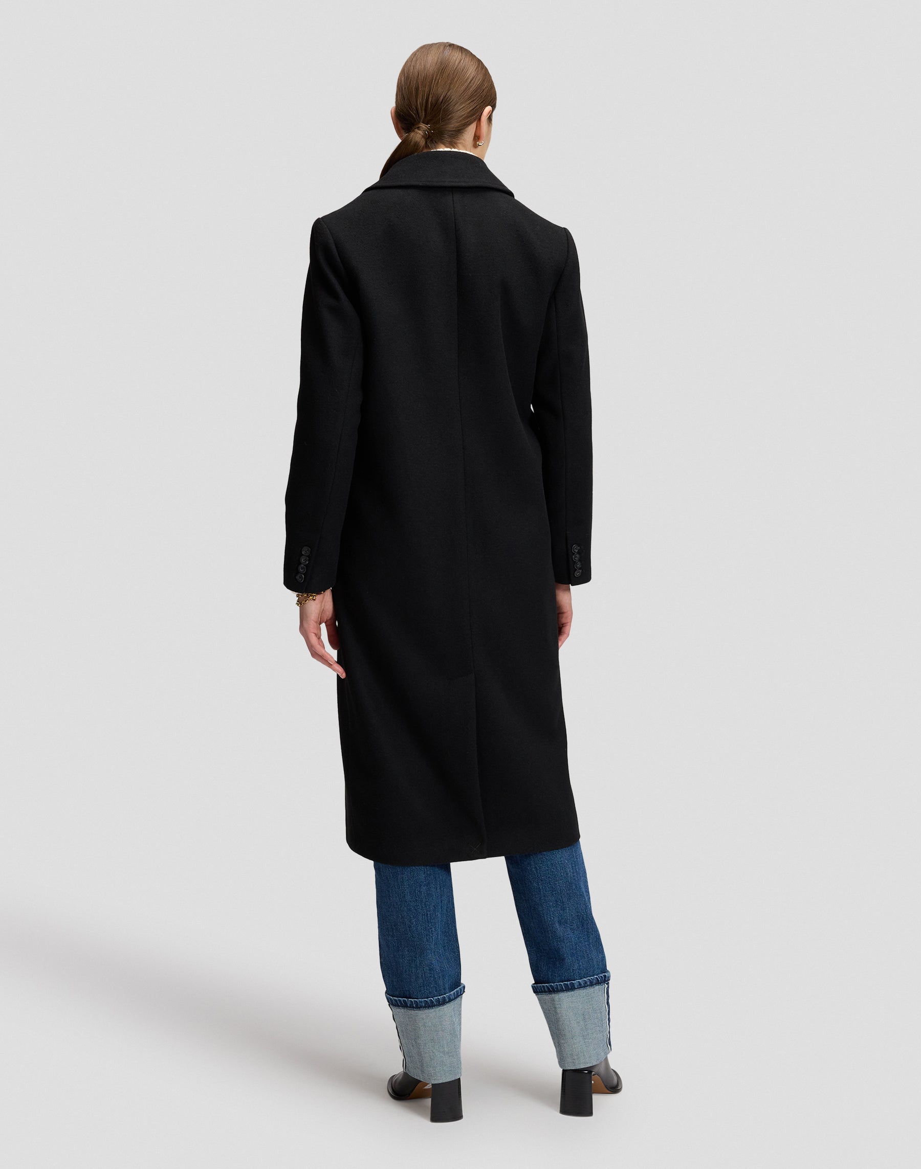 Wintermantel Long Wool in Black Jacken Lee