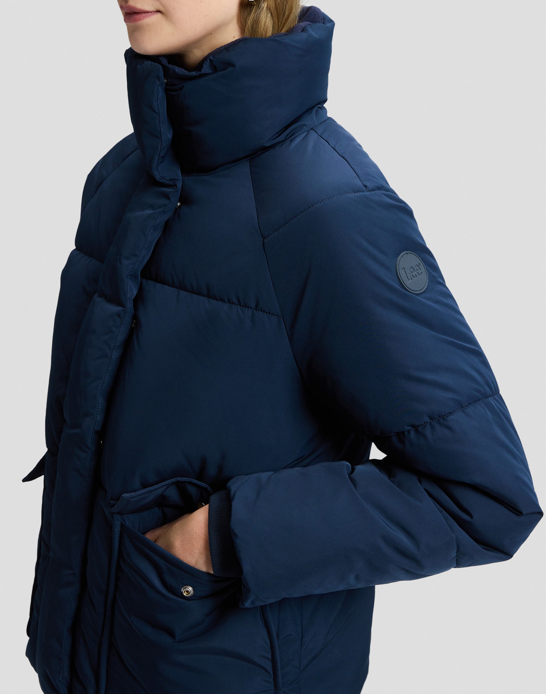 Winterjacke Regular Puffer in Rivet Navy Jacken Lee