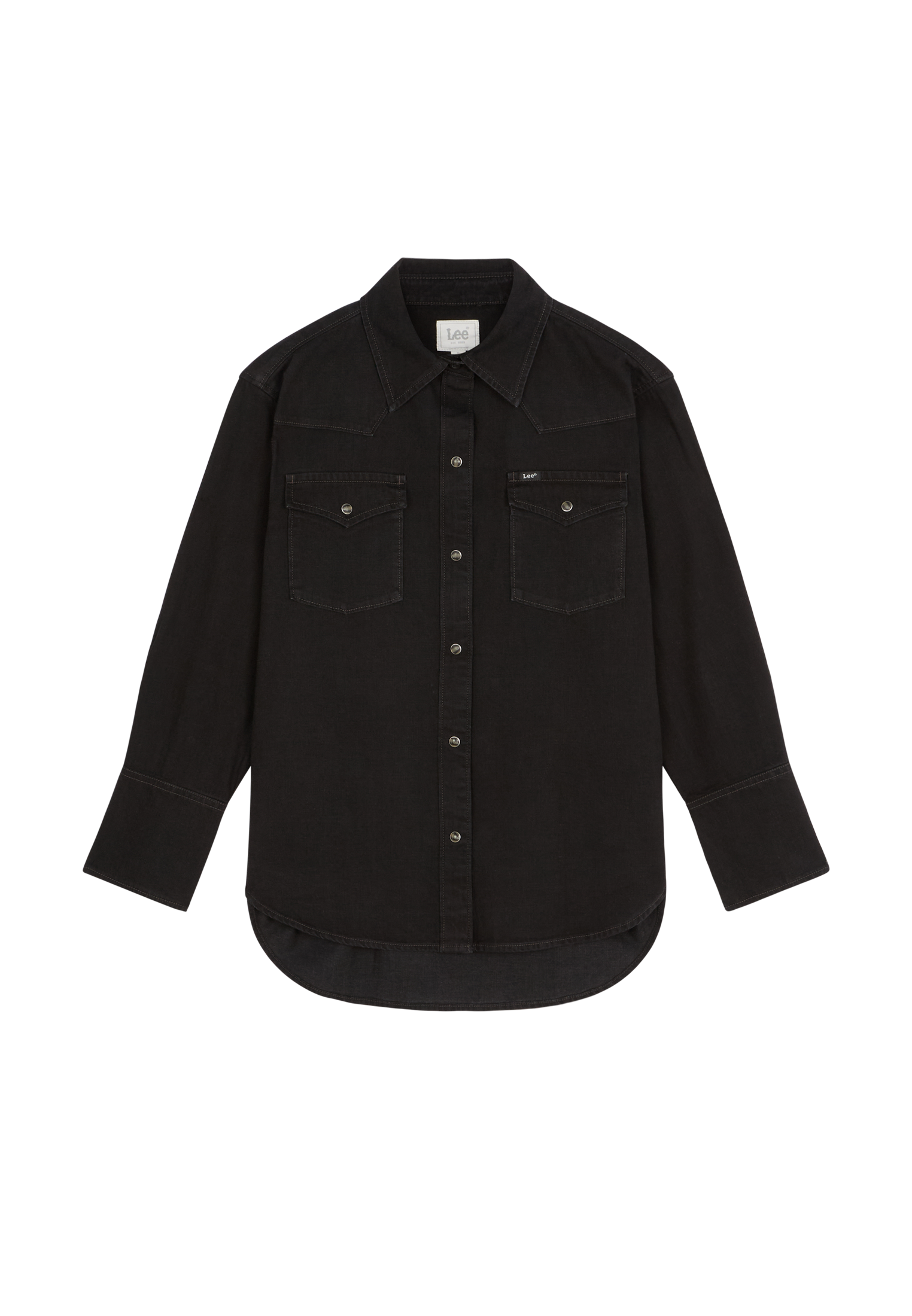 Hemd Essential Western in Dark Volume Hemden Lee