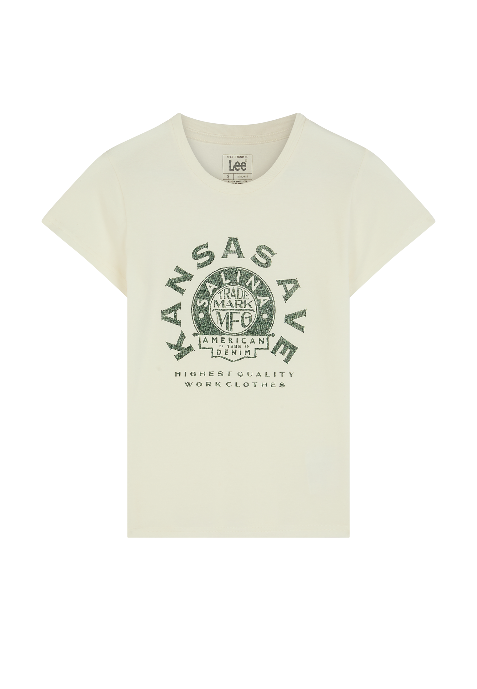 T-Shirt Record in Ecru T-Shirts Lee