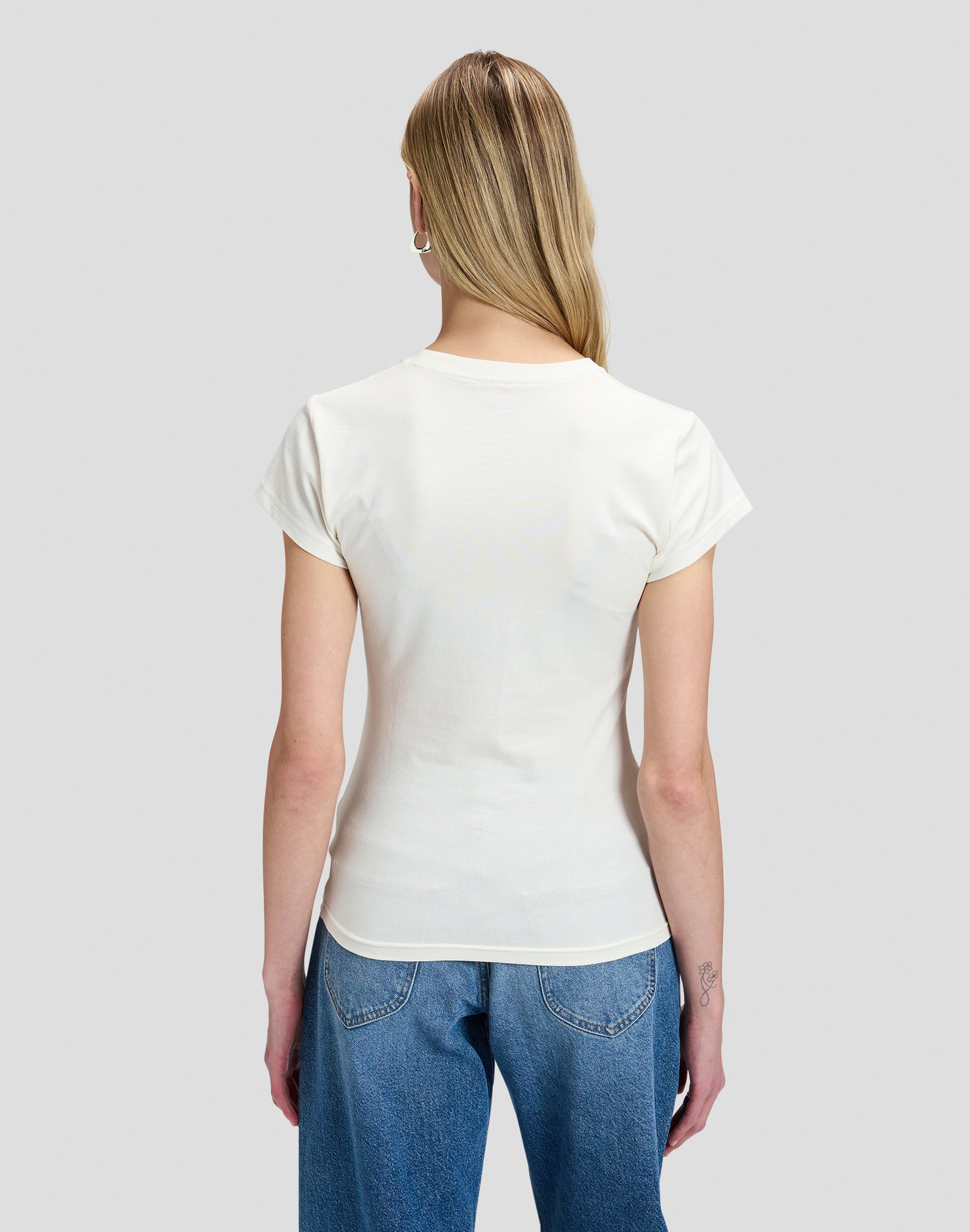 T-Shirt Record in Ecru T-Shirts Lee