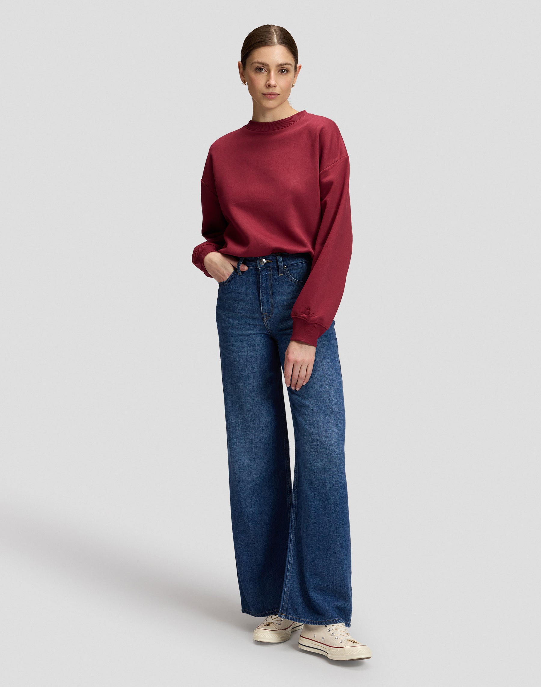 Sweatshirt Core in Tibetan Red Sweatshirts Lee