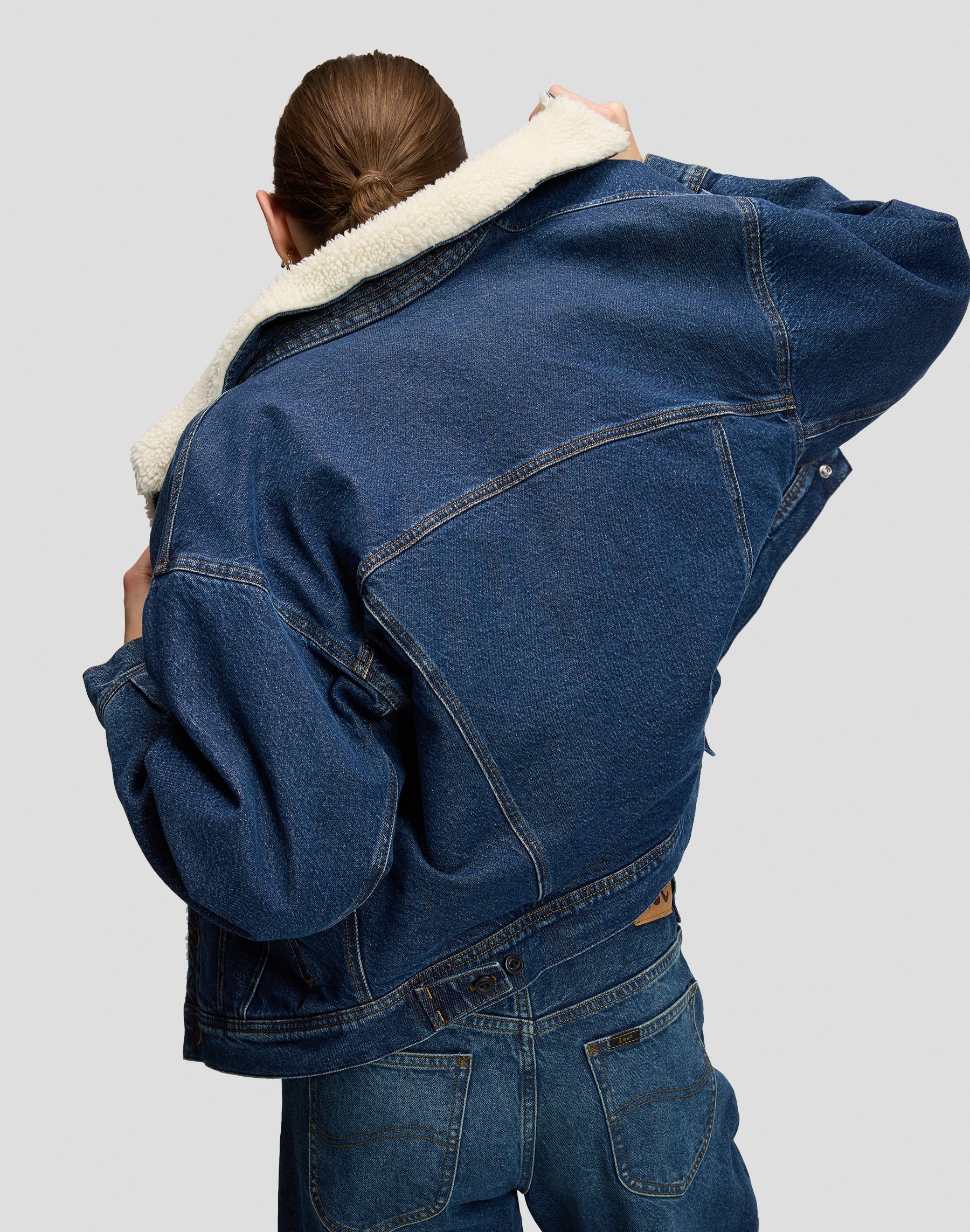 Jeansjacke Relaxed Sherpa Rider in Dandy Jacken Lee