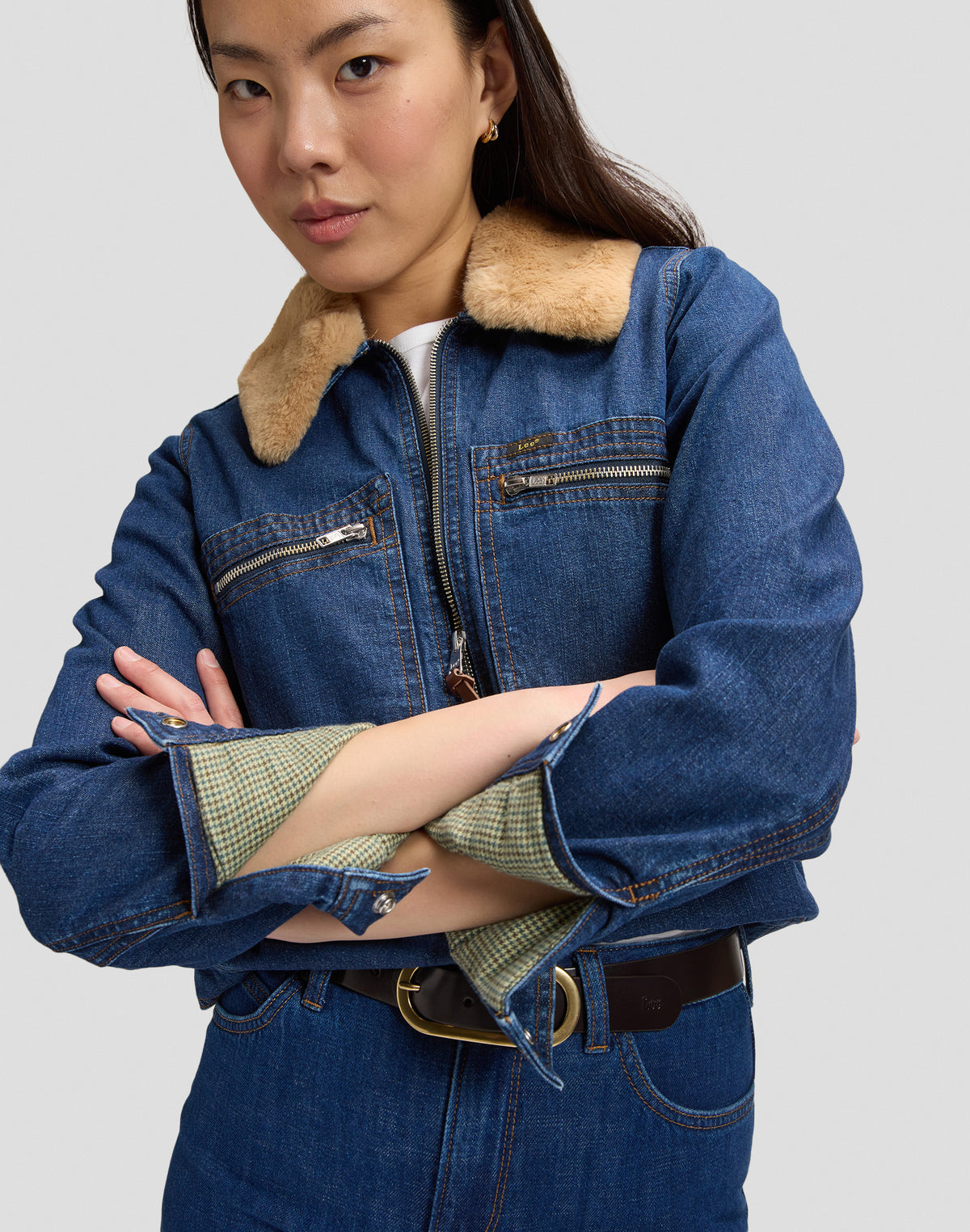 Jeansjacke Zip Front in Laugh Riot Jacken Lee