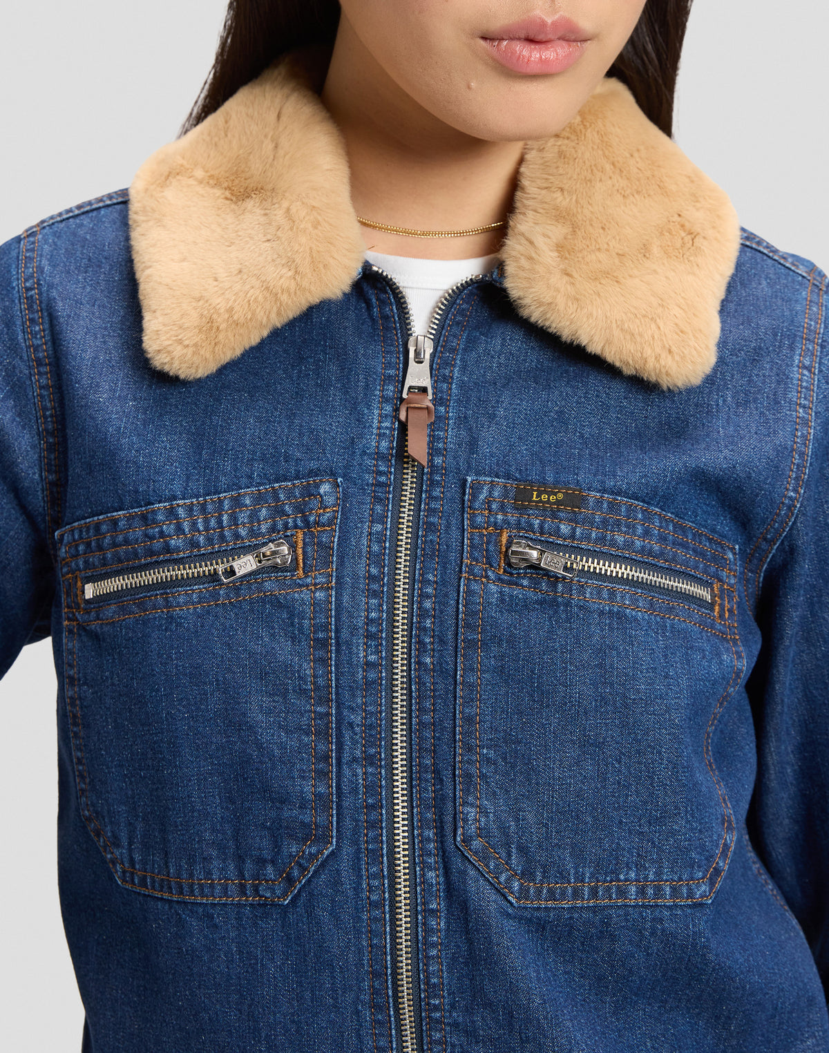 Jeansjacke Zip Front in Laugh Riot Jacken Lee