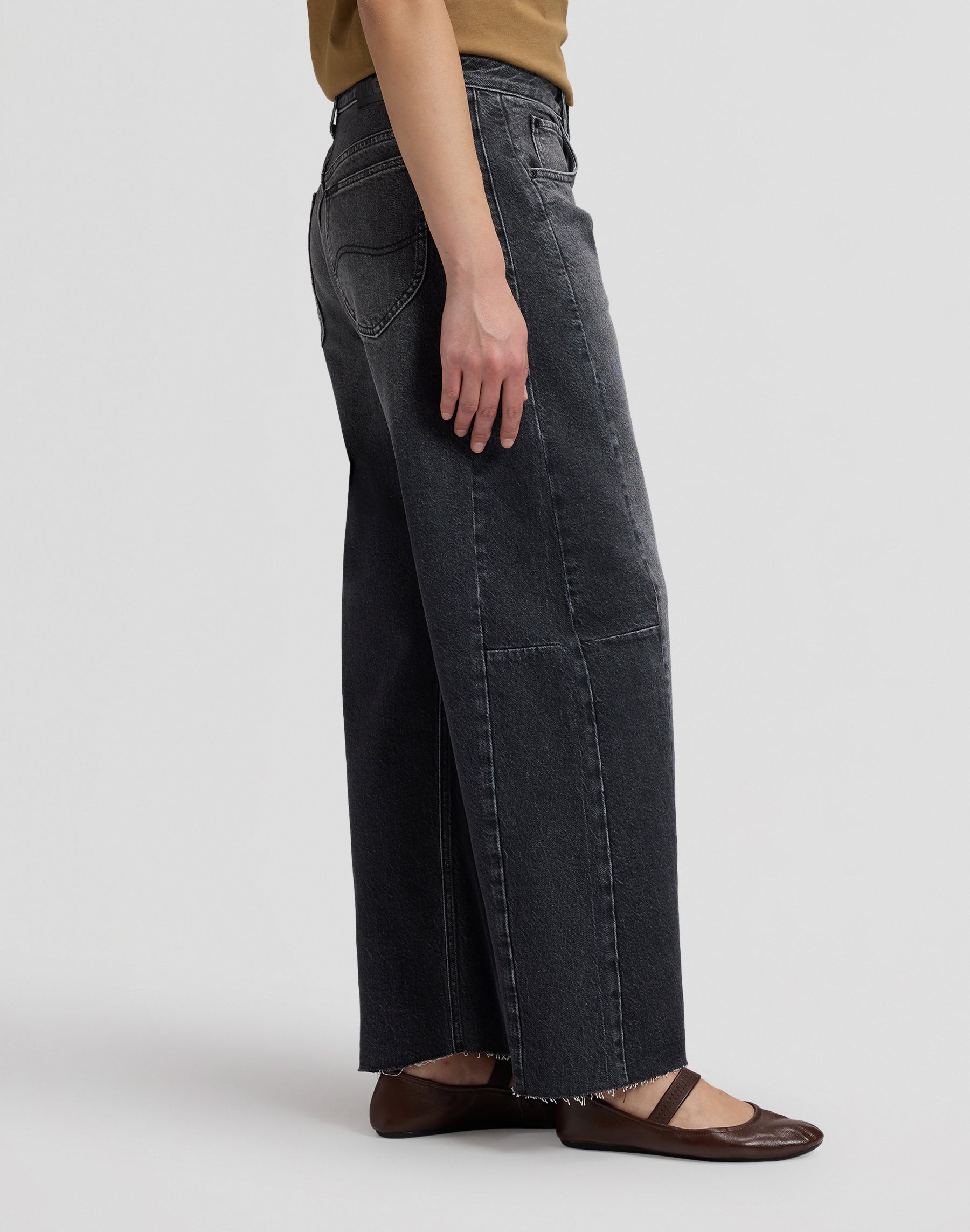 Jeans Rider Barrel in Charred Black Jeans Lee