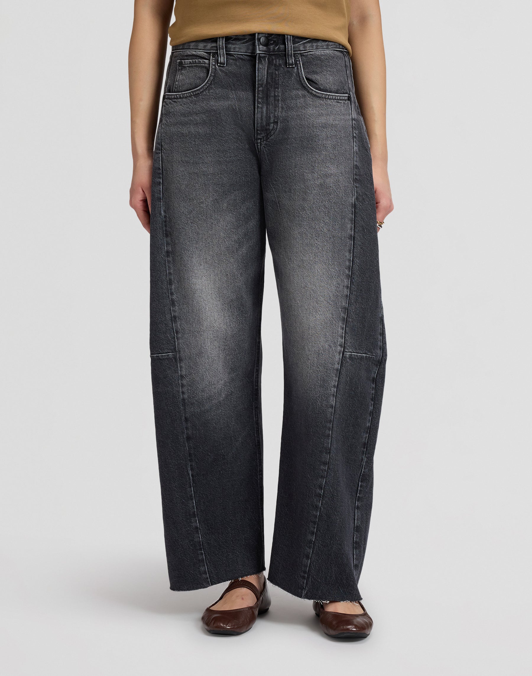 Jeans Rider Barrel in Charred Black Jeans Lee