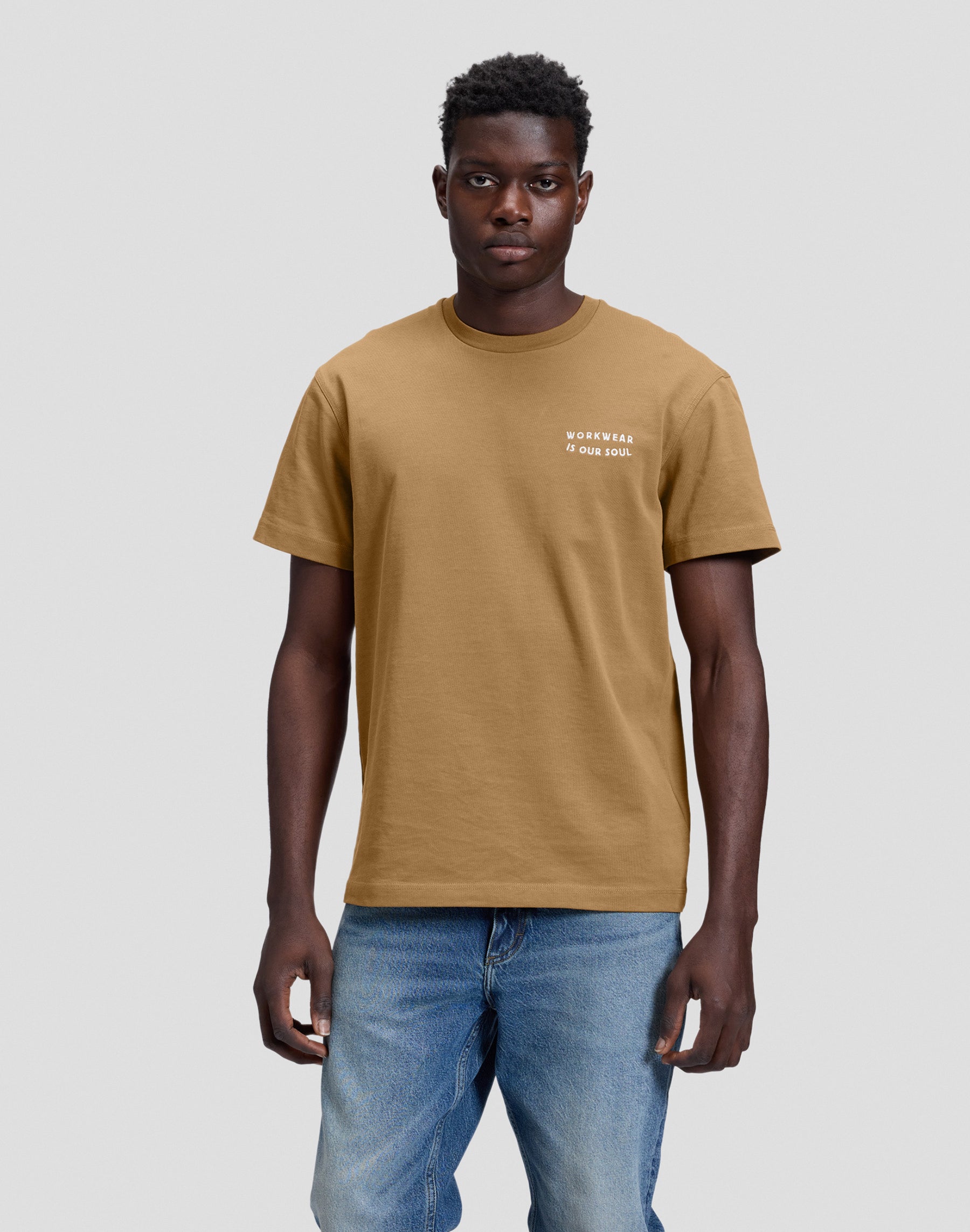 T-Shirt Workwear Soul in Dark Khaki T-Shirts Lee